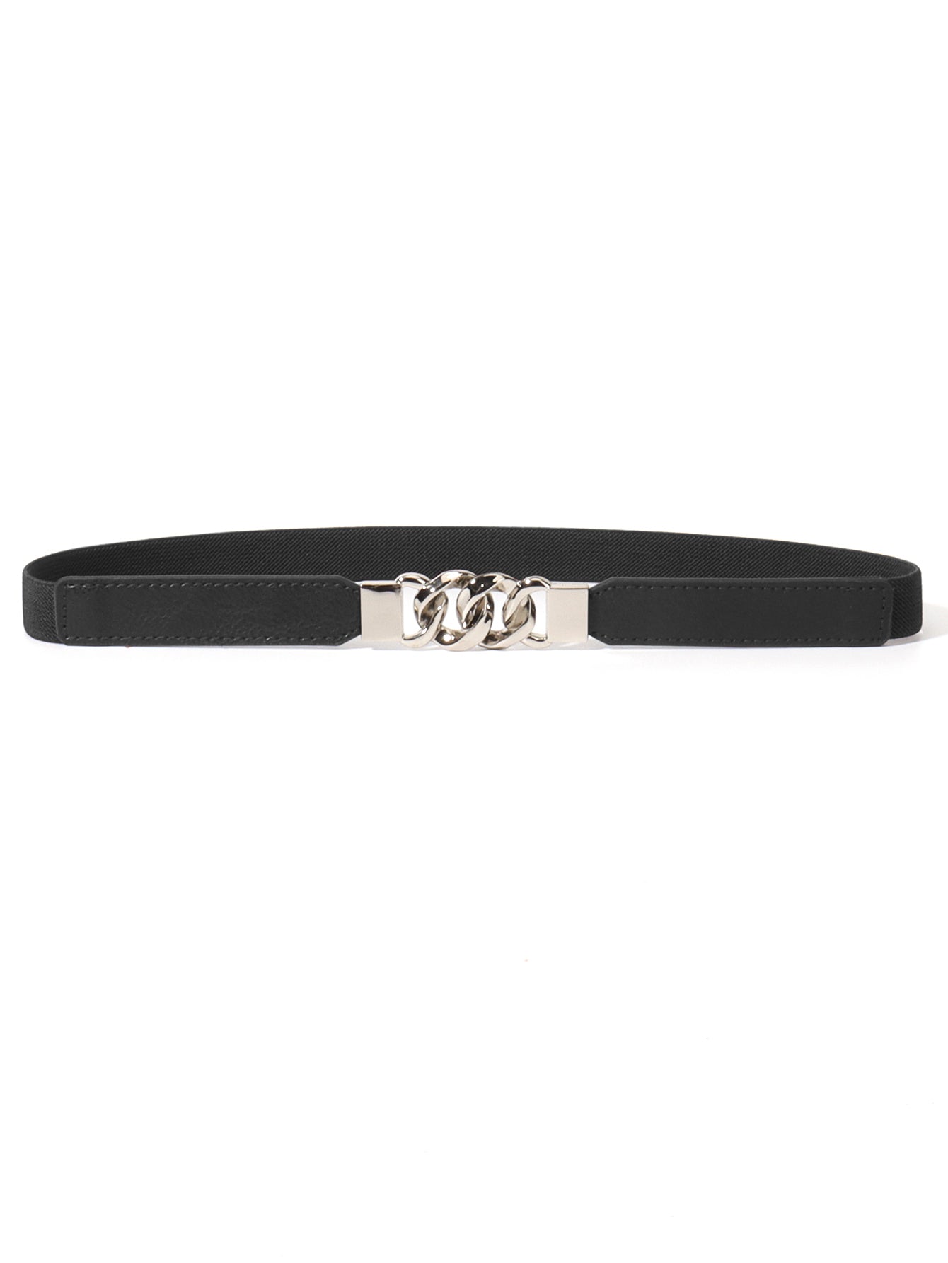 Buy Zinc Alloy Buckle Elastic PU Belt by Faz