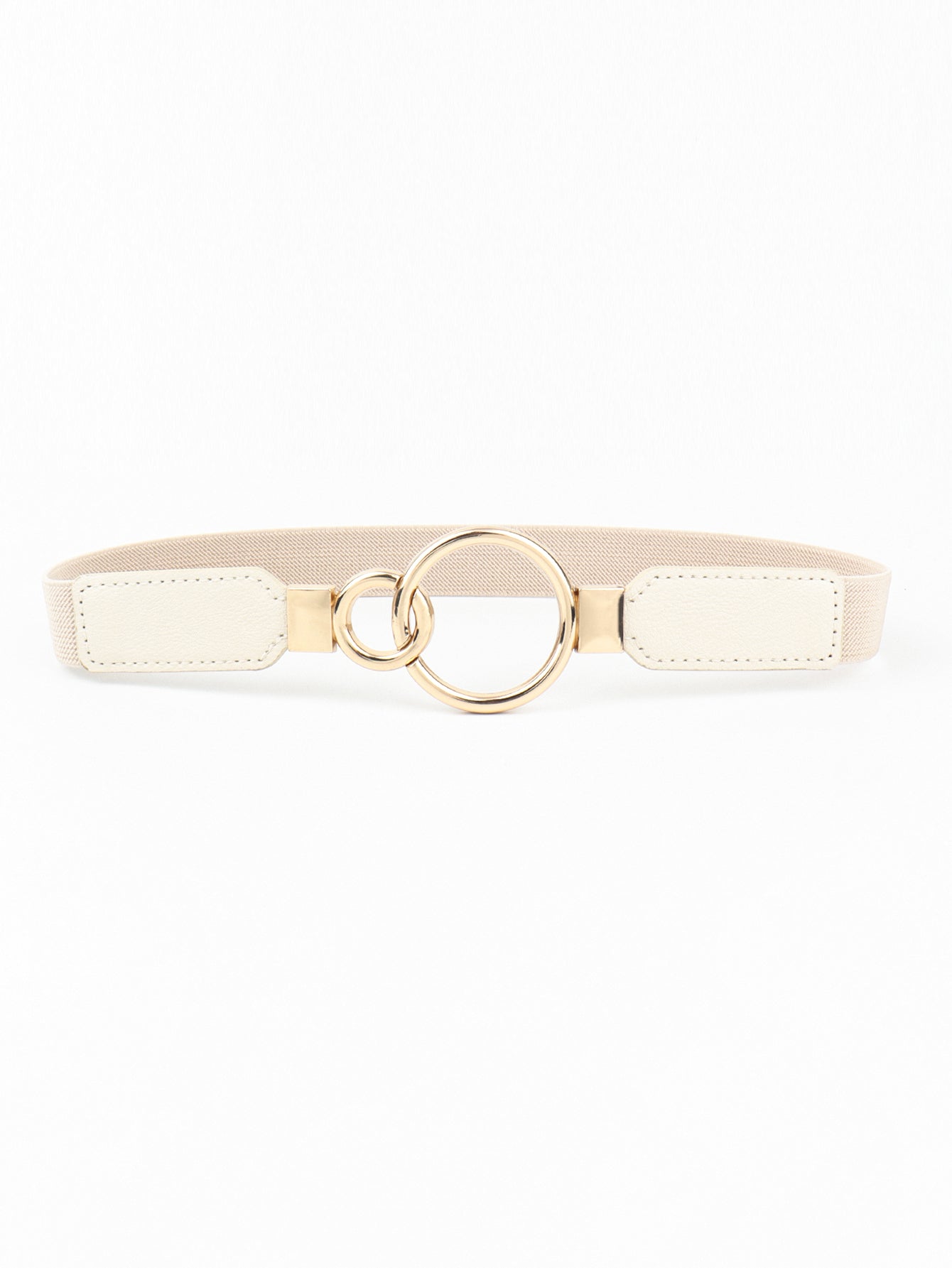 Buy Double Ring Buckle Elastic PU Belt by Faz