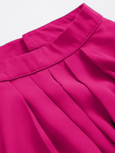 Buy Mock Neck Lantern Sleeve Shirt by D&Y