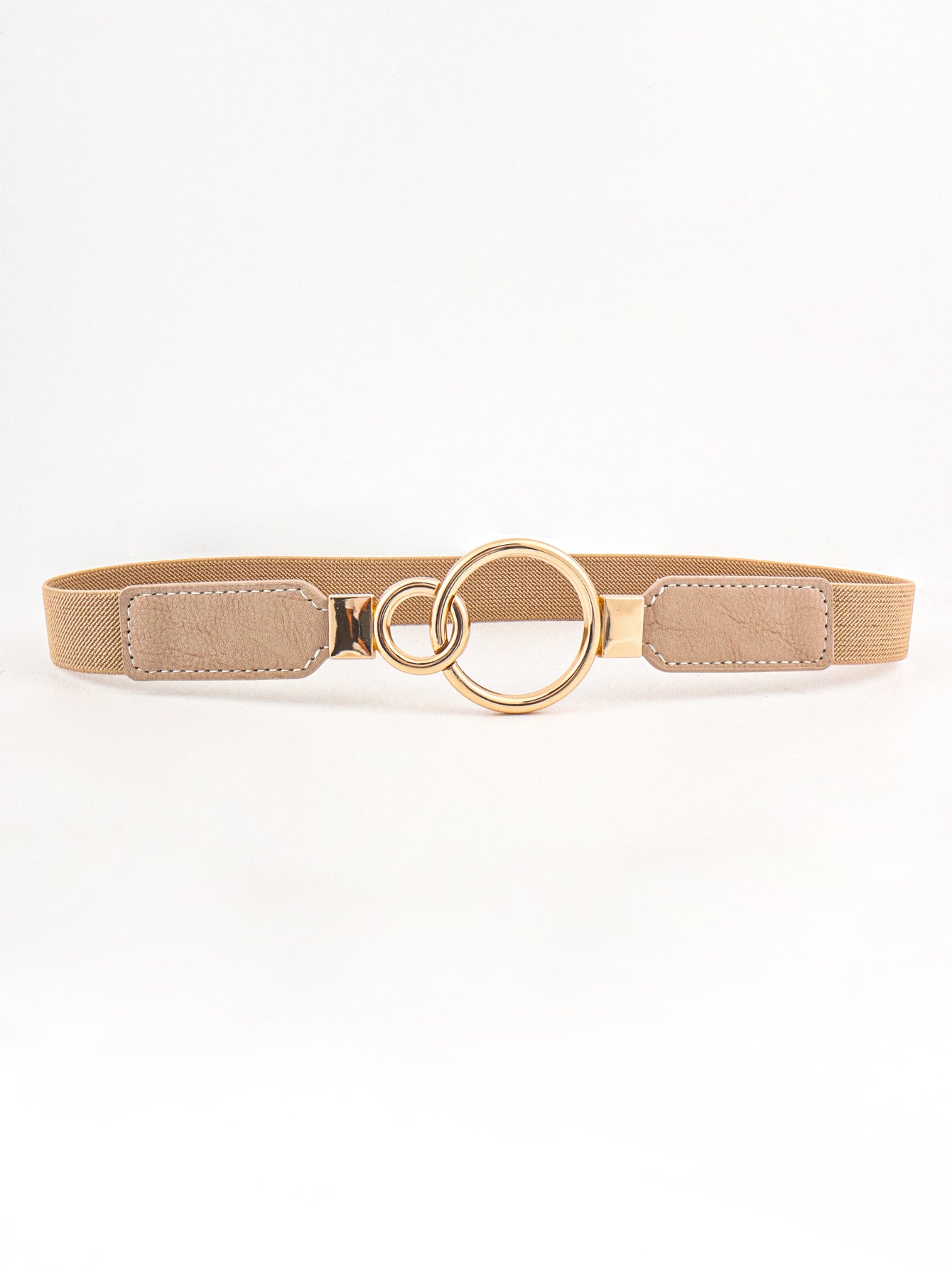 Buy Double Ring Buckle Elastic PU Belt by Faz