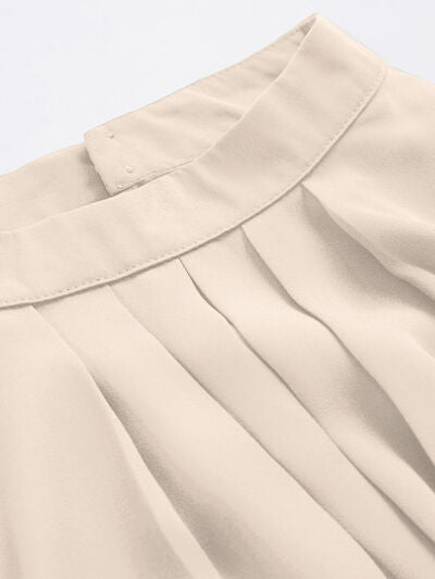 Buy Mock Neck Lantern Sleeve Shirt by D&Y