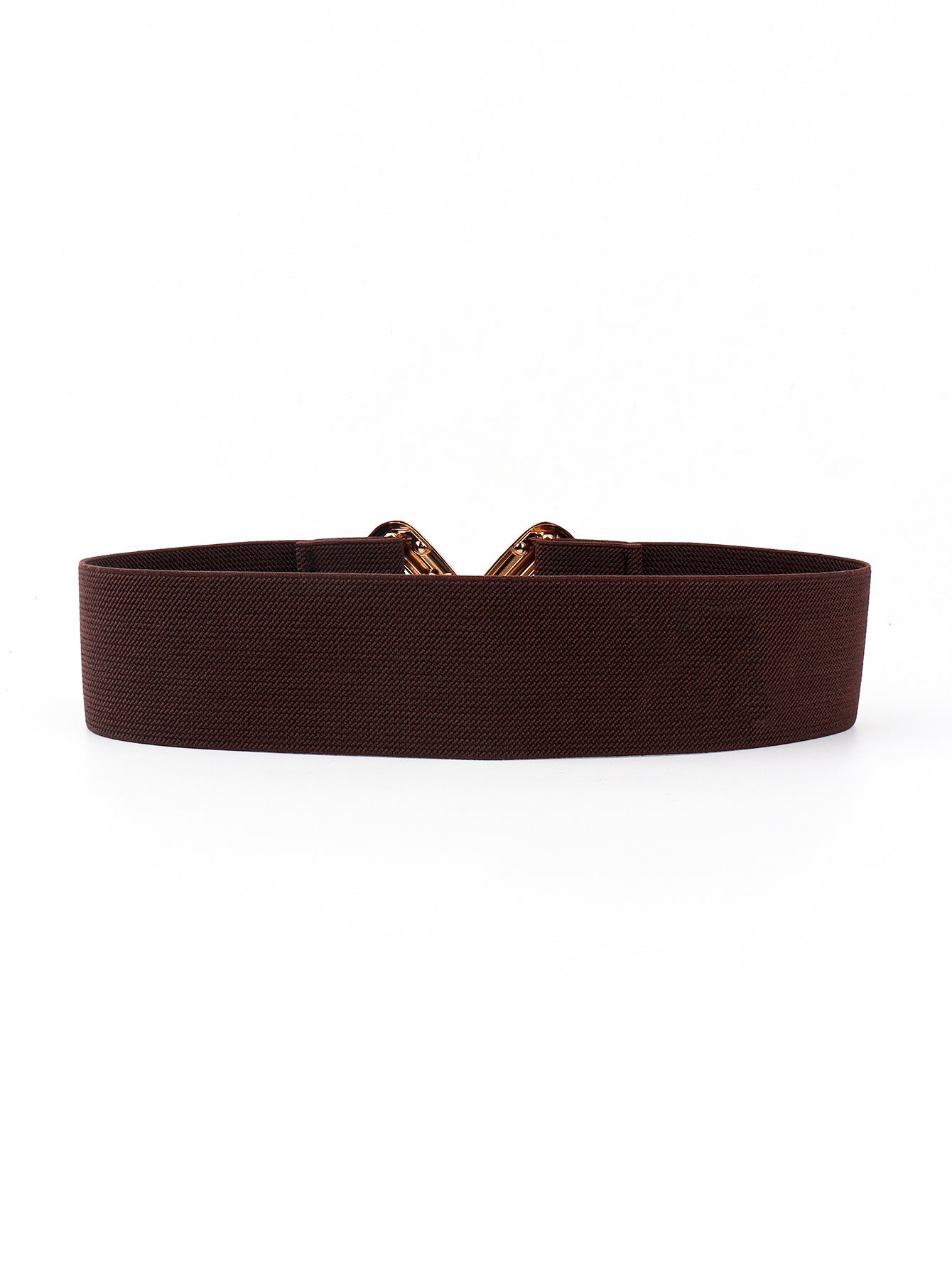 Buy Geometric Buckle Elastic Wide Belt by Faz