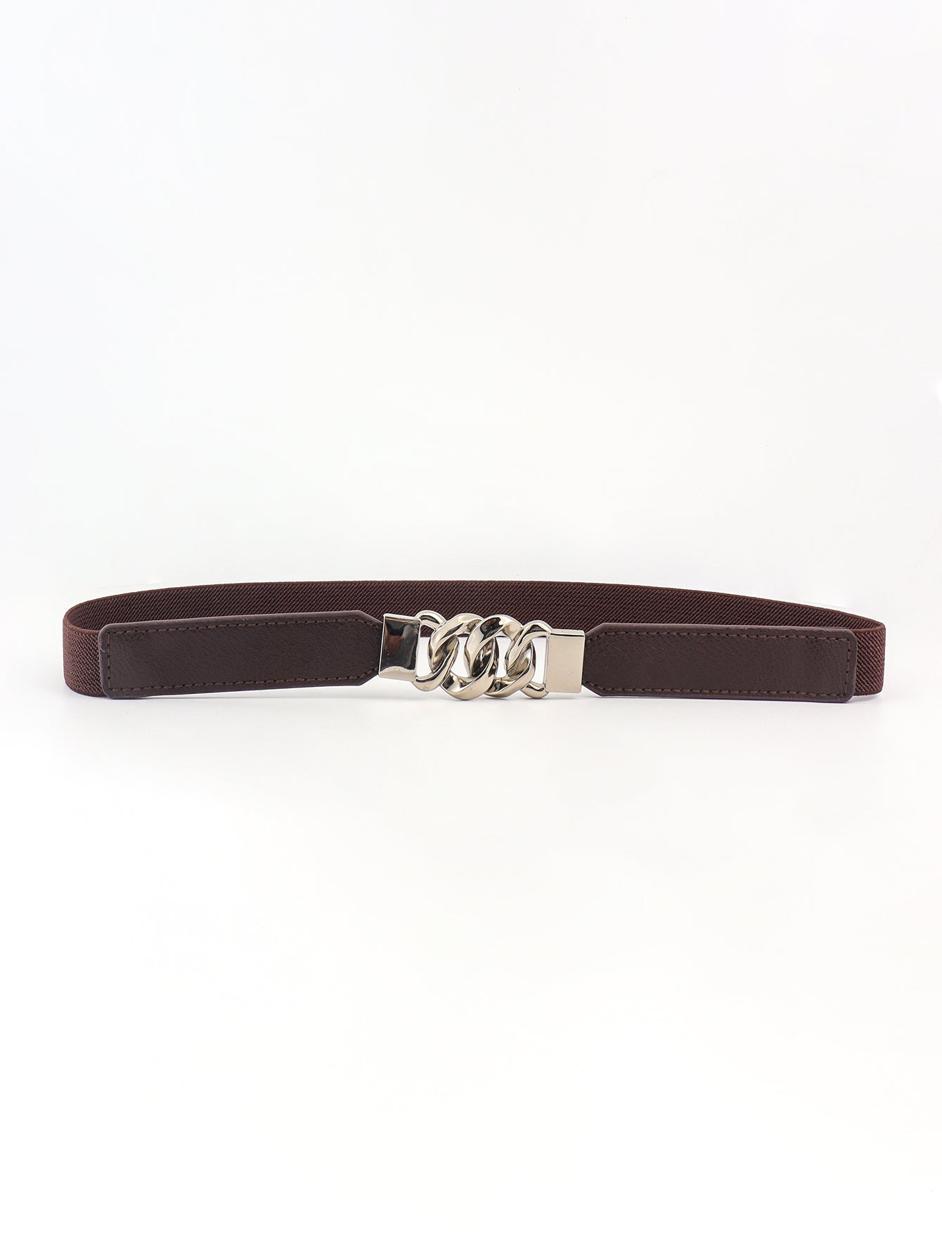 Buy Zinc Alloy Buckle Elastic PU Belt by Faz
