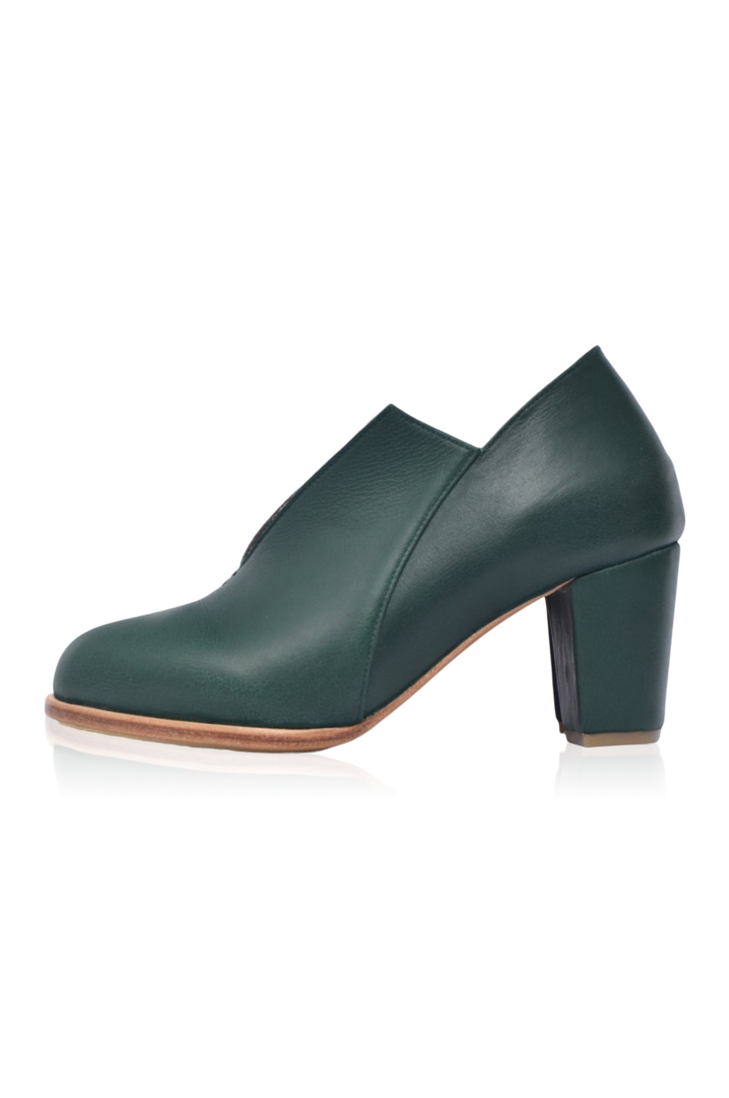 Buy Ange Leather Heel Booties by Bali ELF