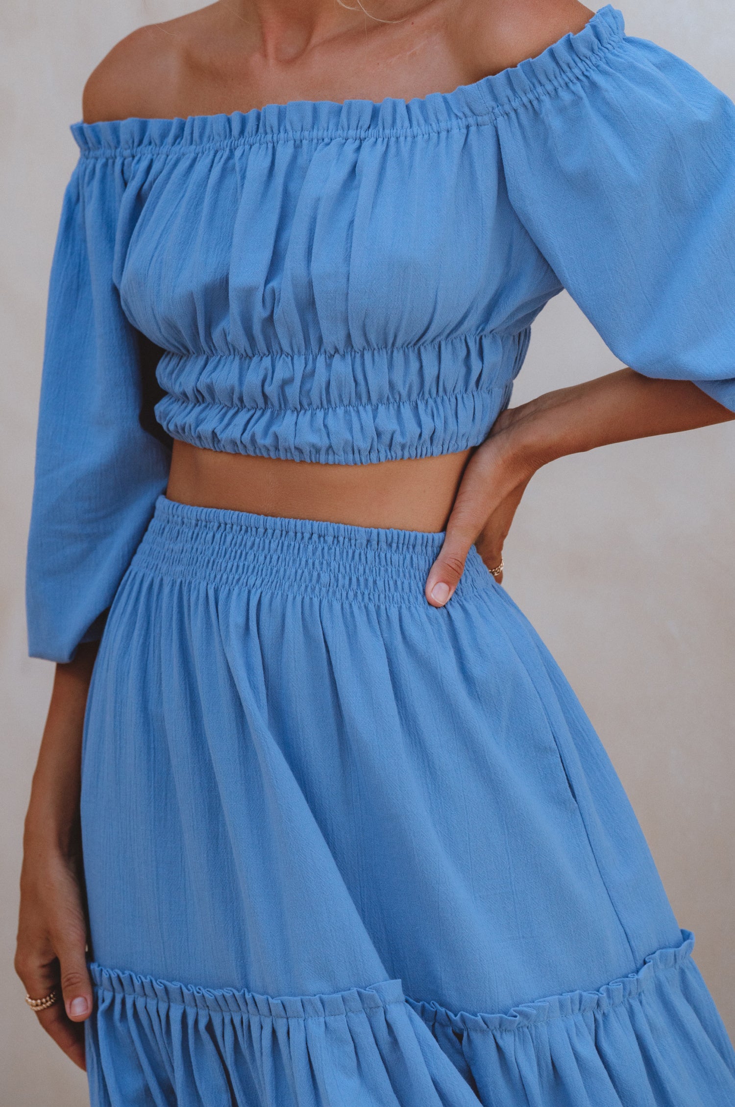 Buy Annabelle Boho Linen Maxi Skirt by Bali ELF