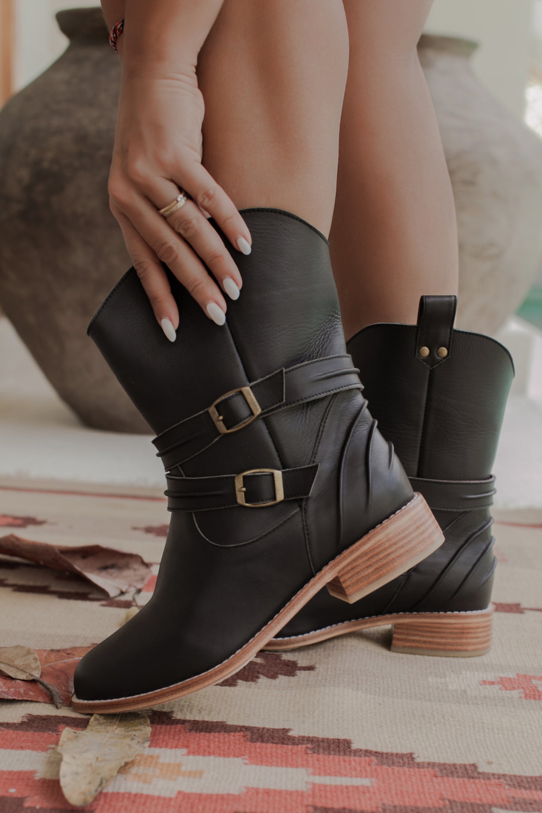 Buy Barcelona Leather Boots by Bali ELF