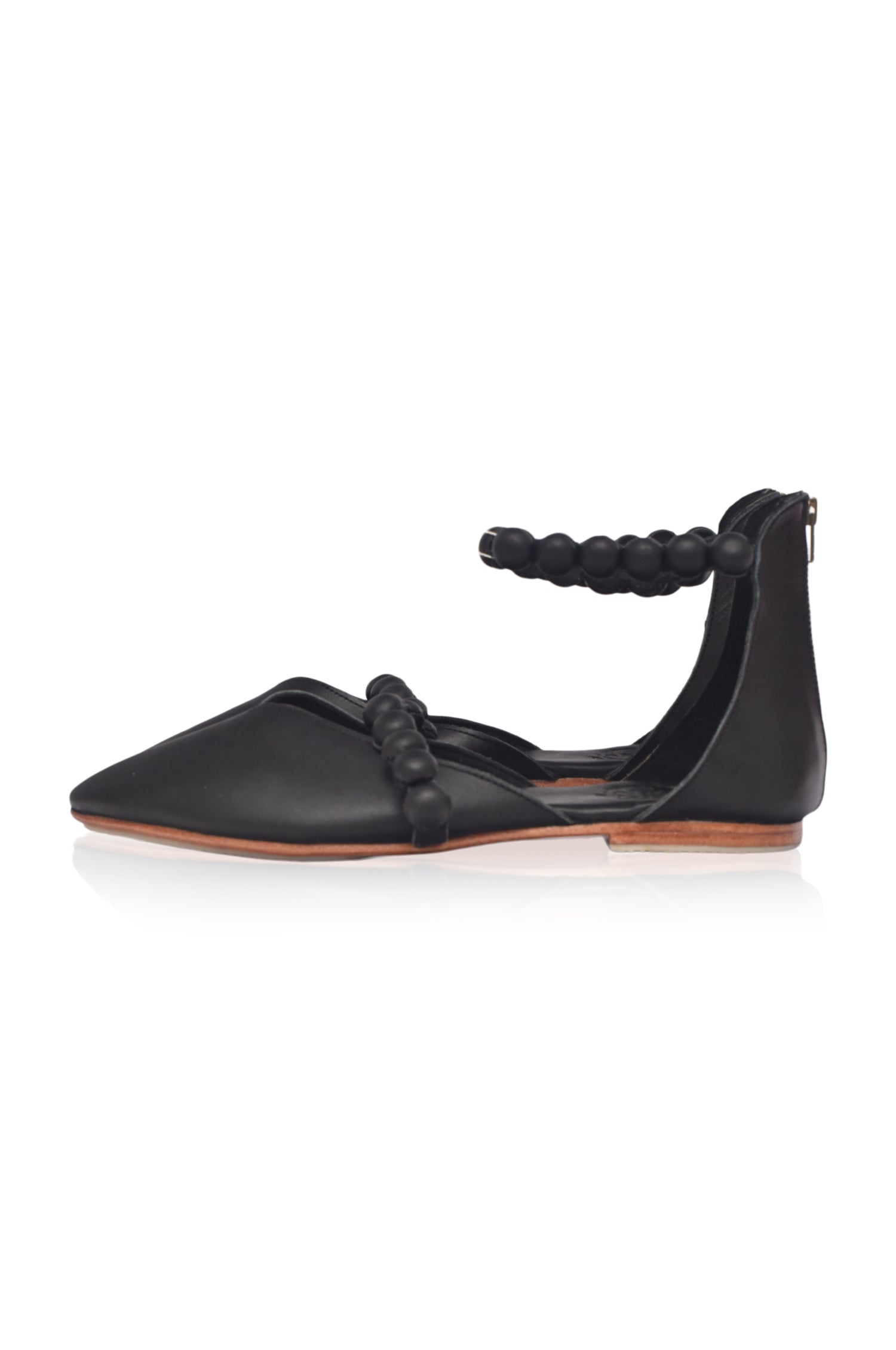 Buy Carmella Pointy Toe Leather Flats by Bali ELF