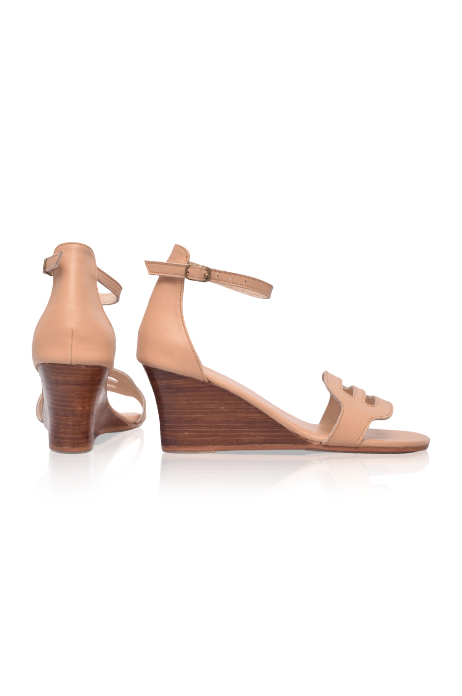 Buy Como Leather Wedge Sandals by Bali ELF