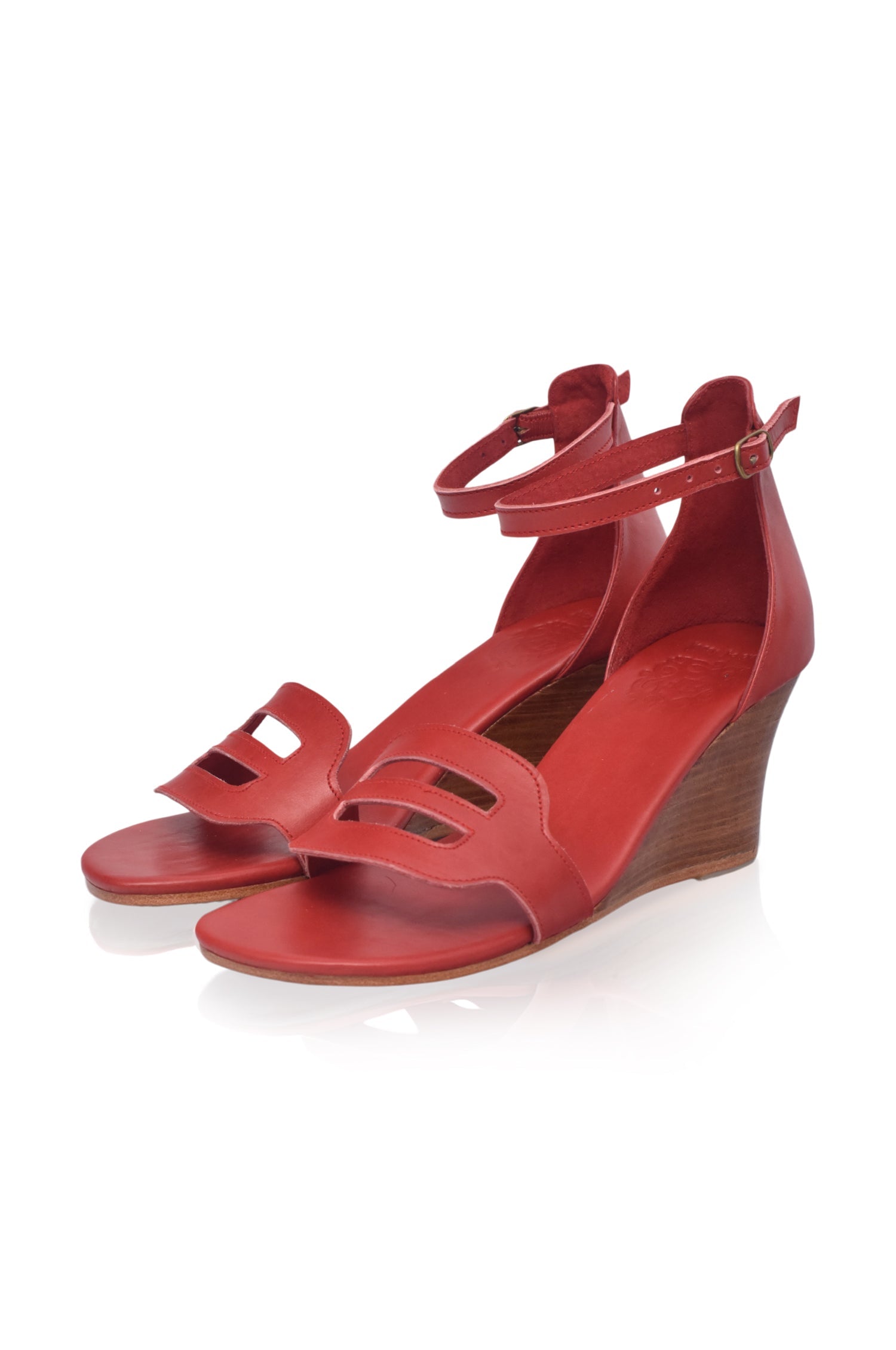 Buy Como Leather Wedge Sandals by Bali ELF