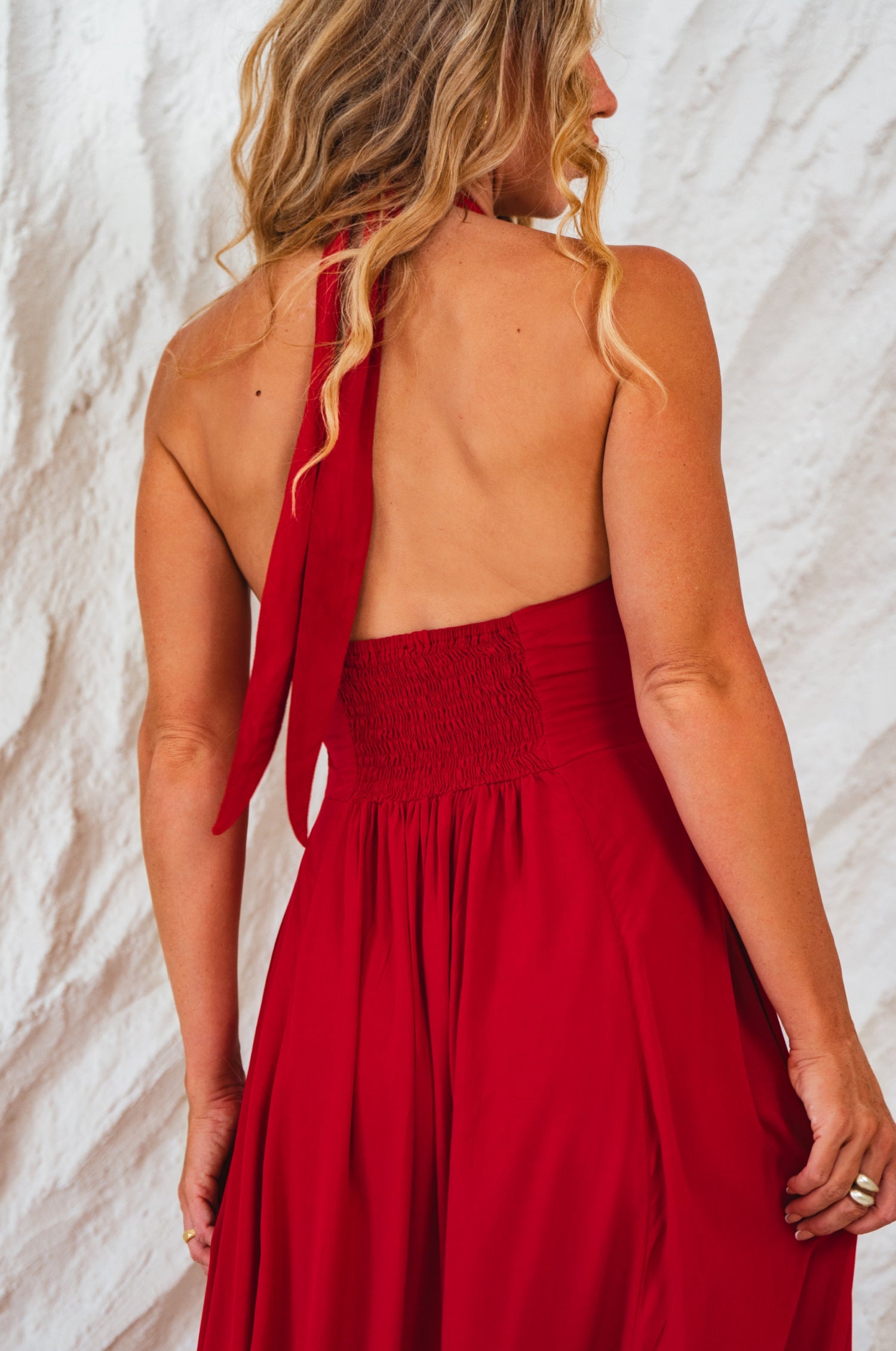 Buy Costa Brava Halterneck Maxi Dress by Bali ELF