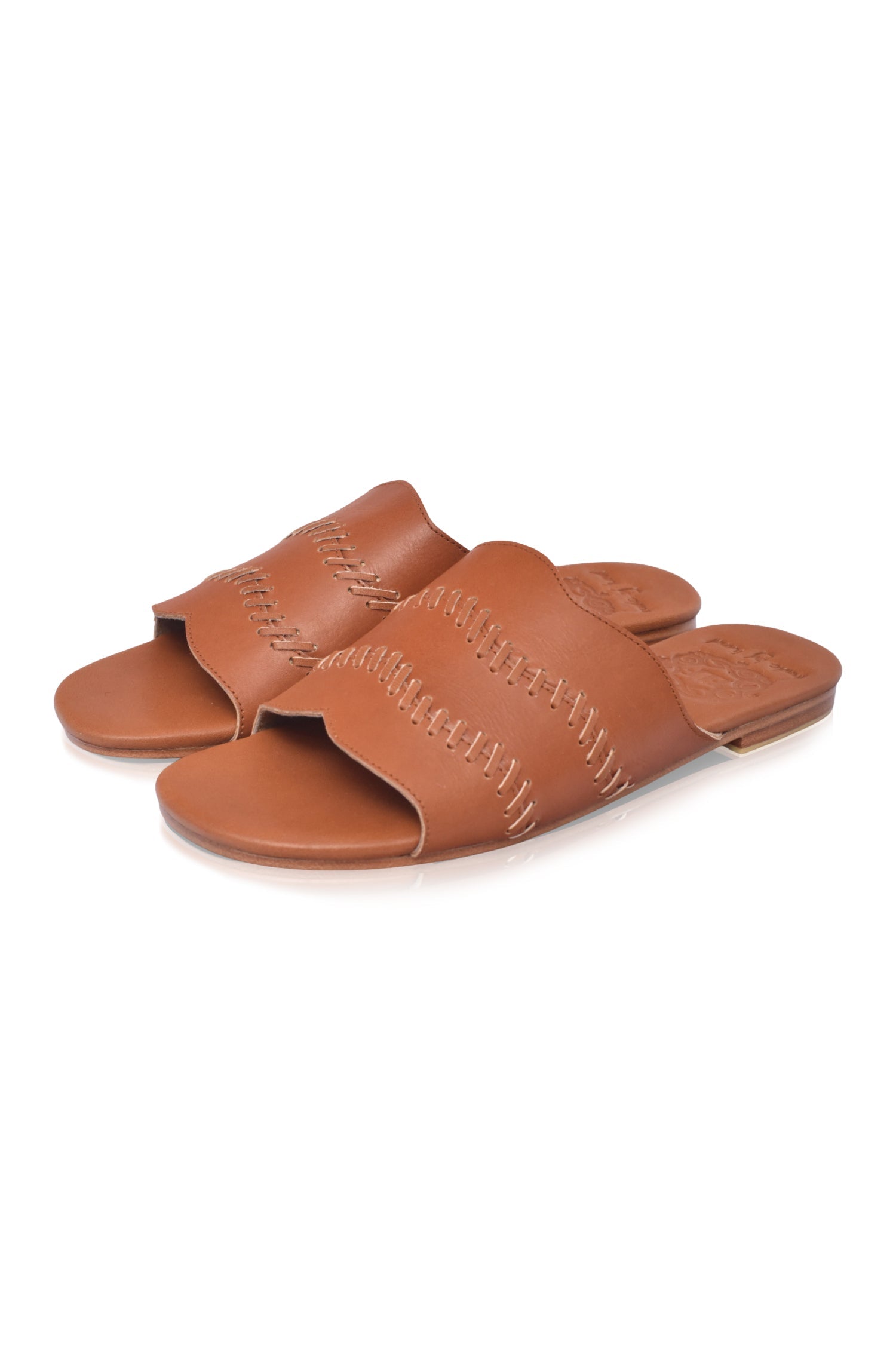 Buy Enzo Leather Slides by Bali ELF