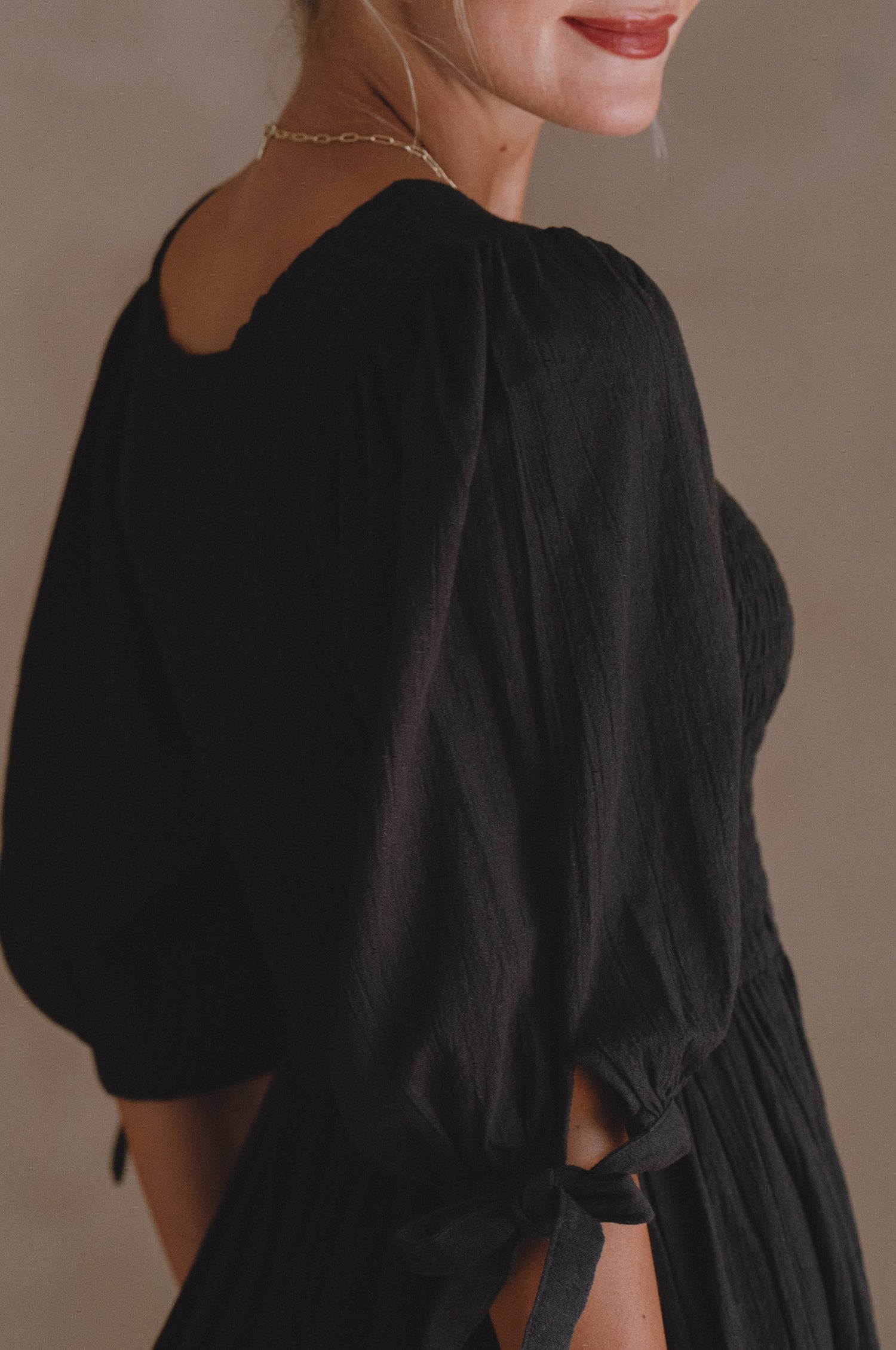 Buy Freya Smocked Linen Midi Dress by Bali ELF