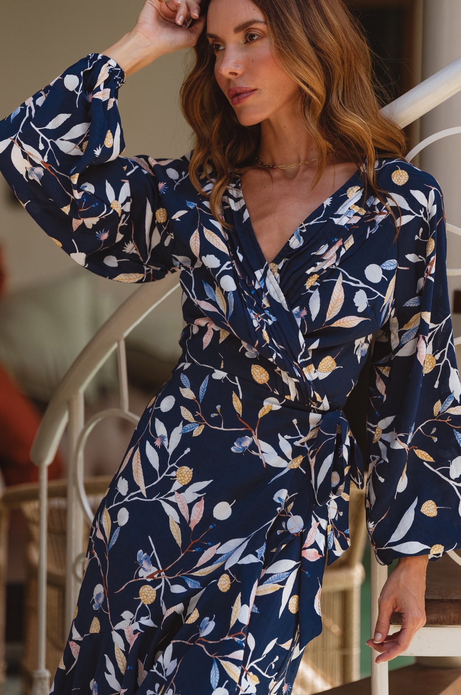 Buy Golden Hour Wrap High Low Dress by Bali ELF