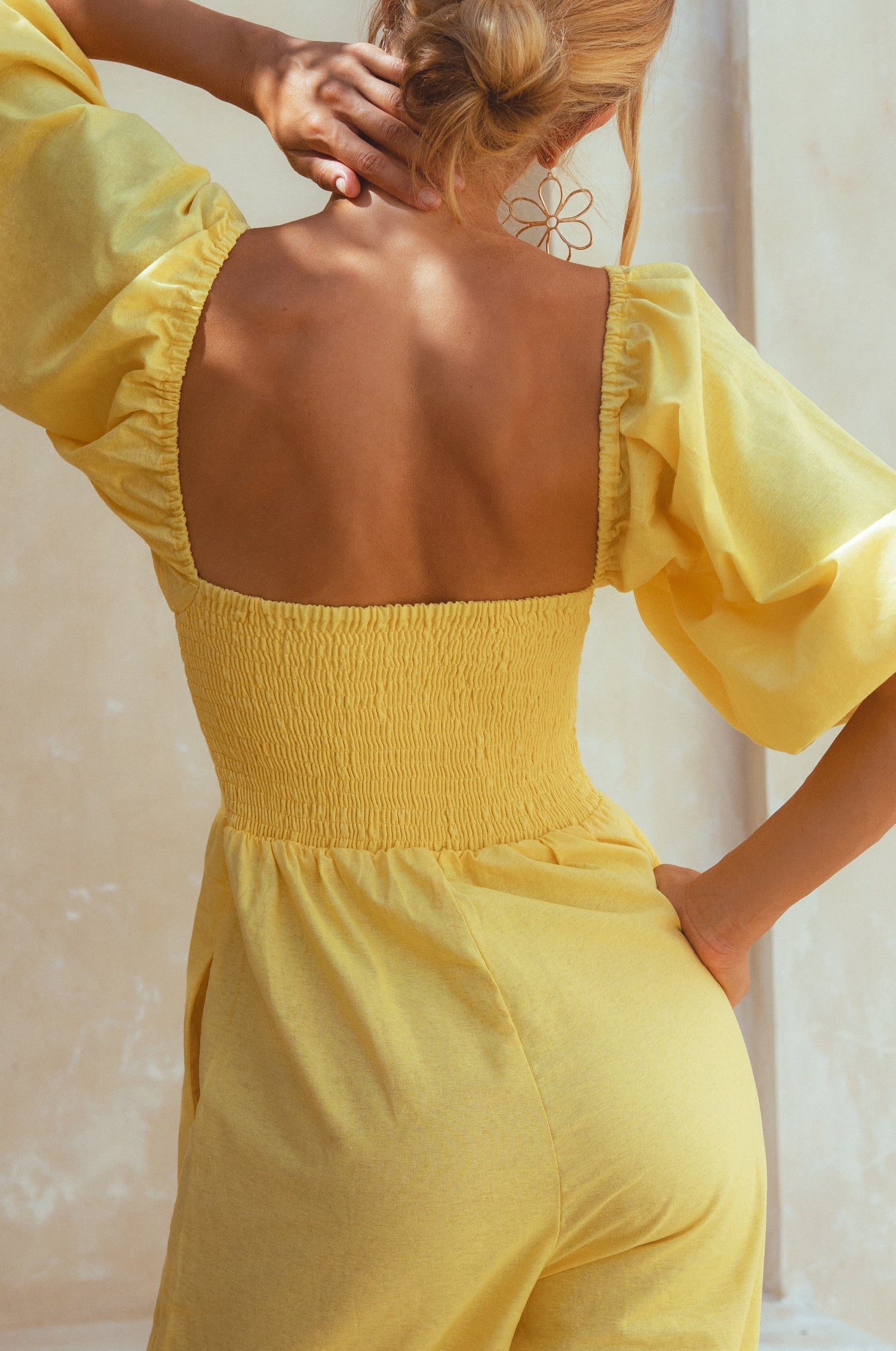 Buy Heaven Bay Linen Jumpsuit by Bali ELF