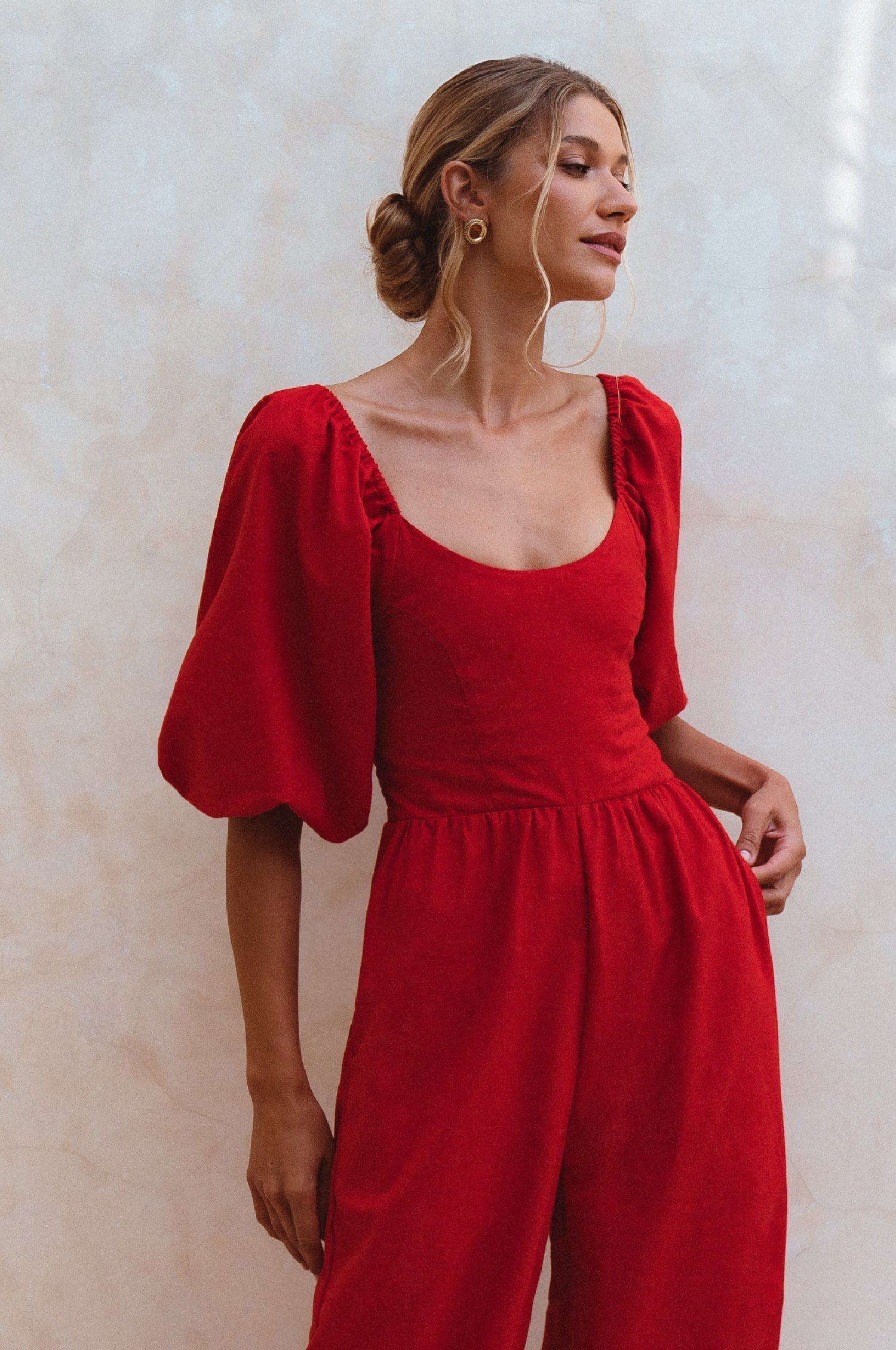 Buy Heaven Bay Linen Jumpsuit by Bali ELF