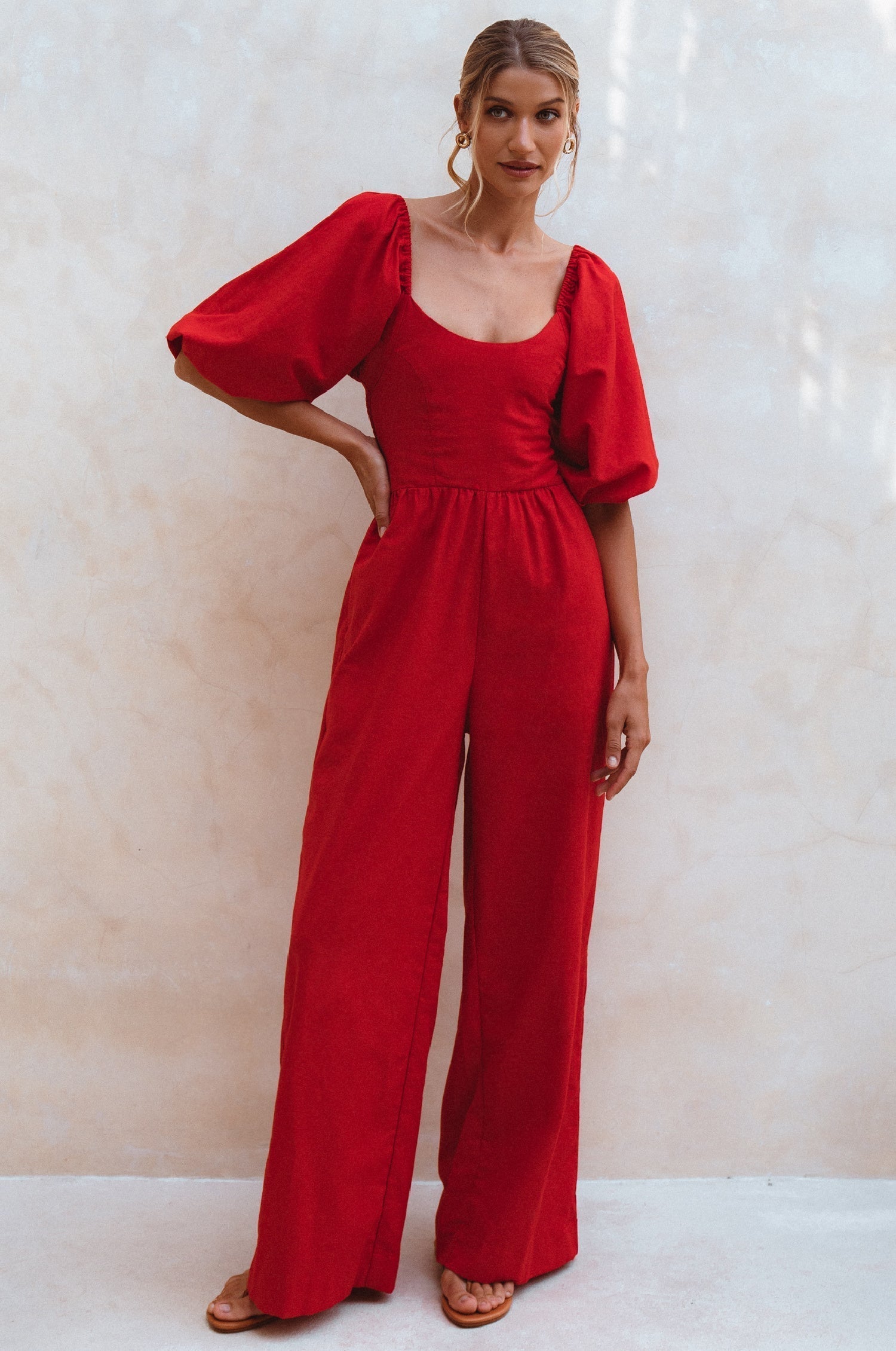 Buy Heaven Bay Linen Jumpsuit by Bali ELF