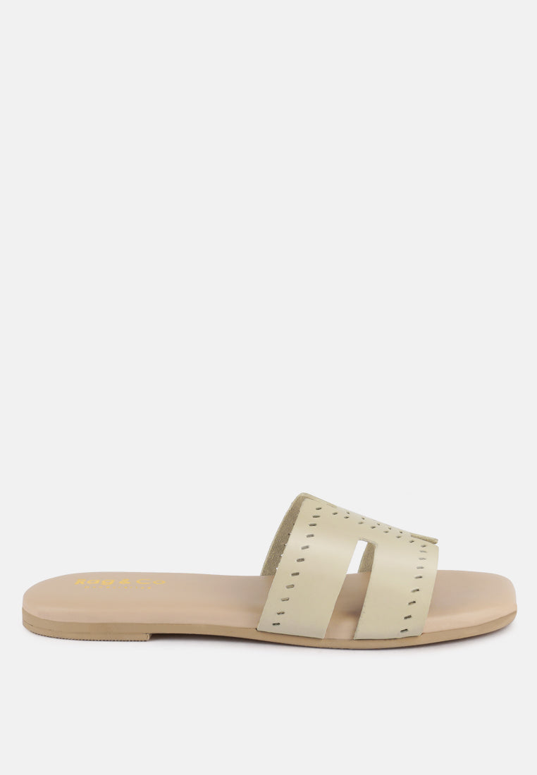 Buy ivanka cut out slip on sandals by London Rag