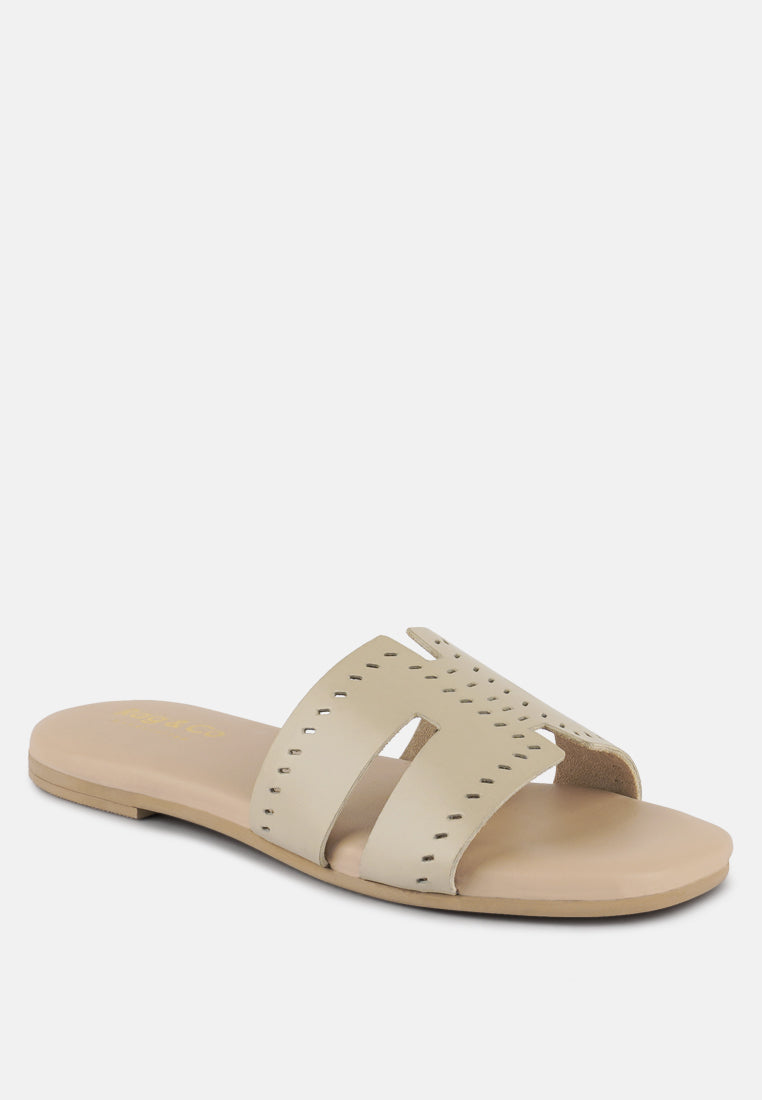 Buy ivanka cut out slip on sandals by London Rag