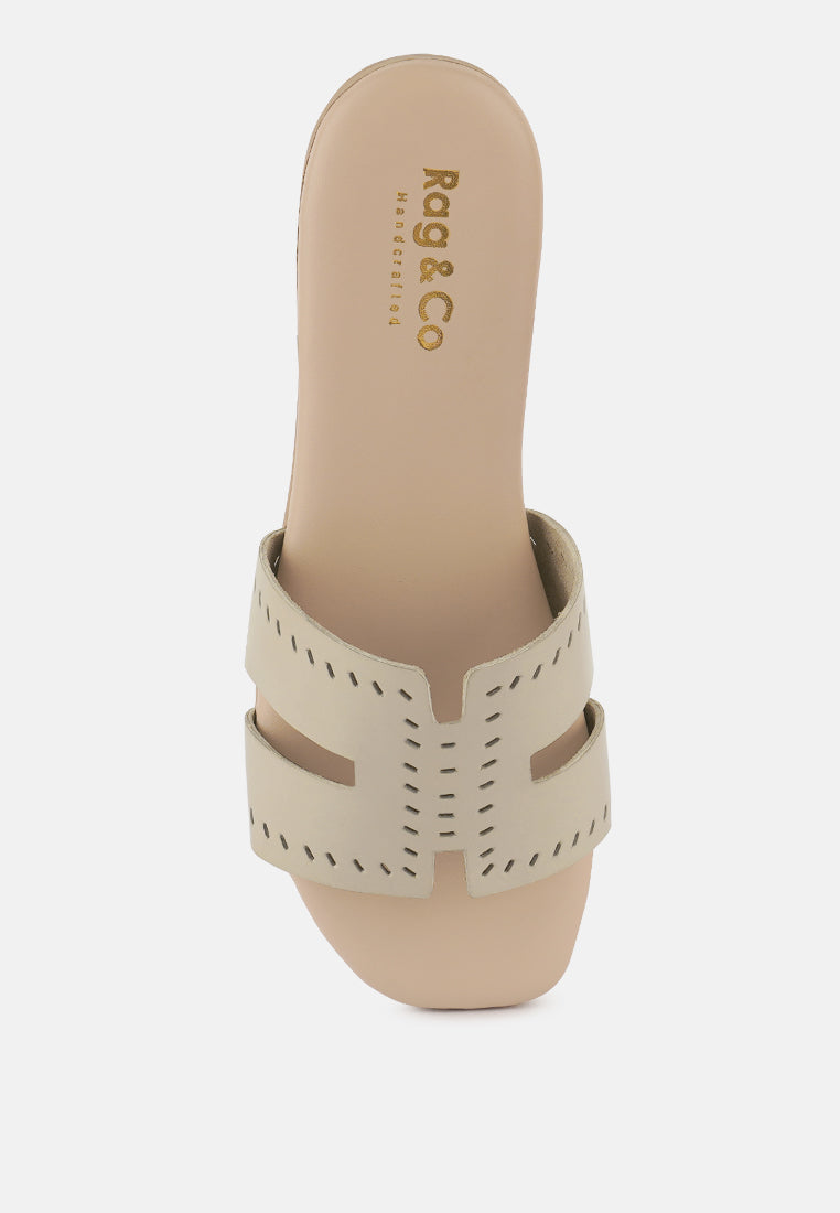 Buy ivanka cut out slip on sandals by London Rag