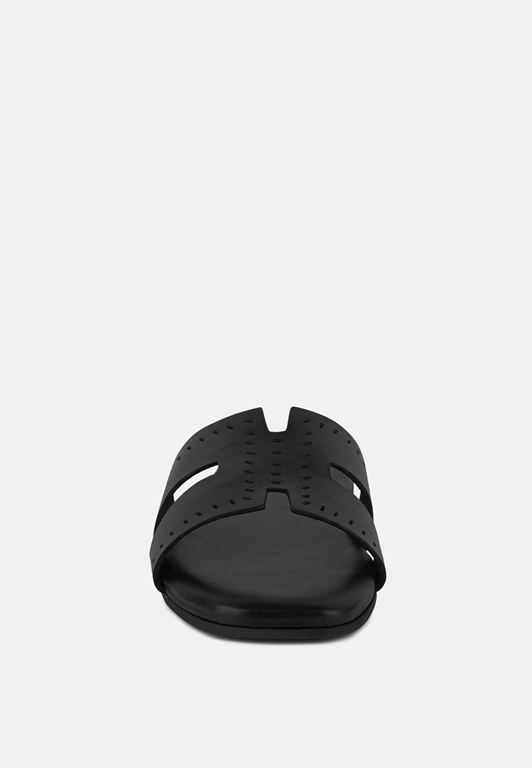 Buy ivanka cut out slip on sandals by London Rag