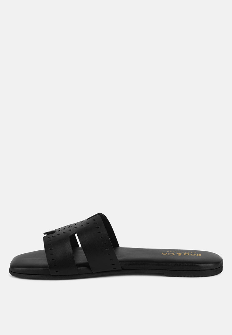 Buy ivanka cut out slip on sandals by London Rag