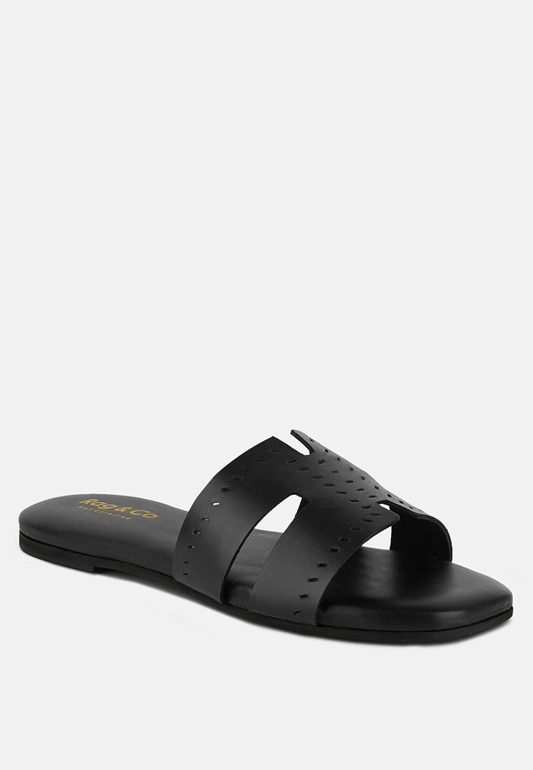 Buy ivanka cut out slip on sandals by London Rag