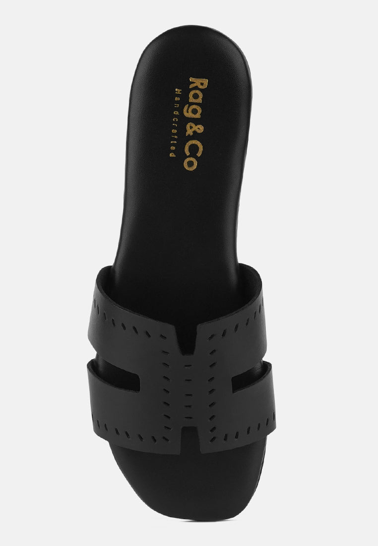 Buy ivanka cut out slip on sandals by London Rag