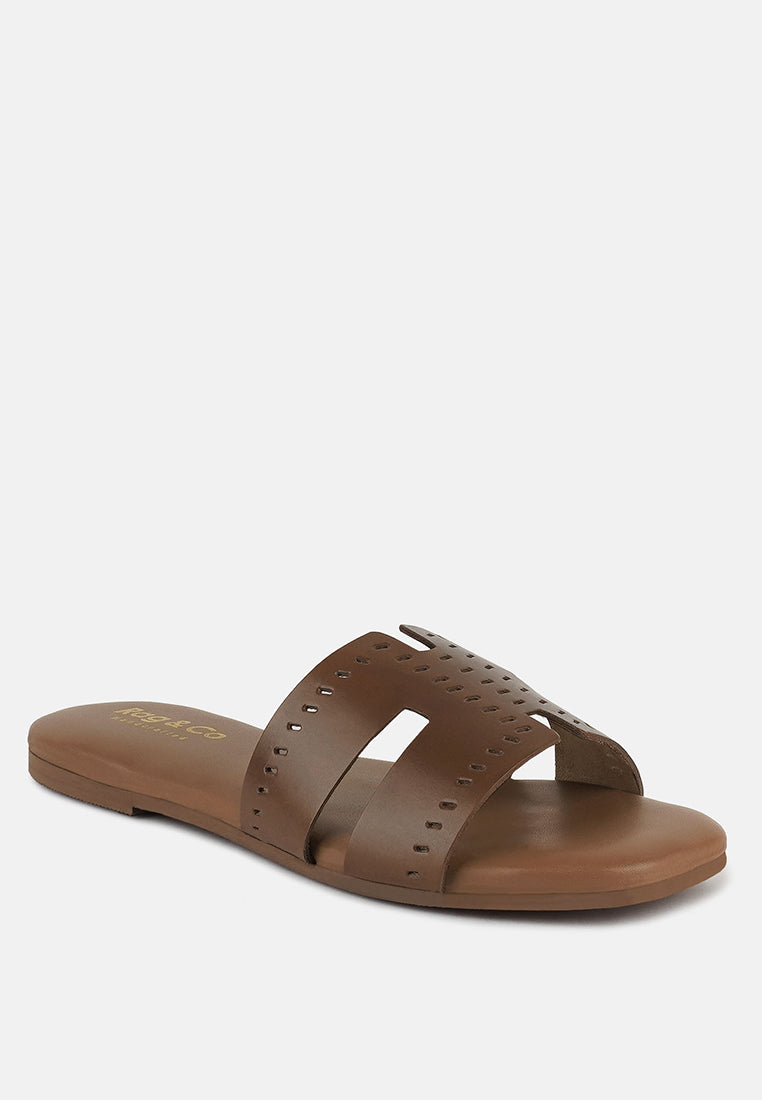Buy ivanka cut out slip on sandals by London Rag