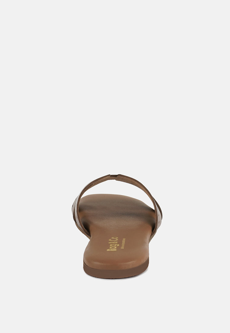 Buy ivanka cut out slip on sandals by London Rag