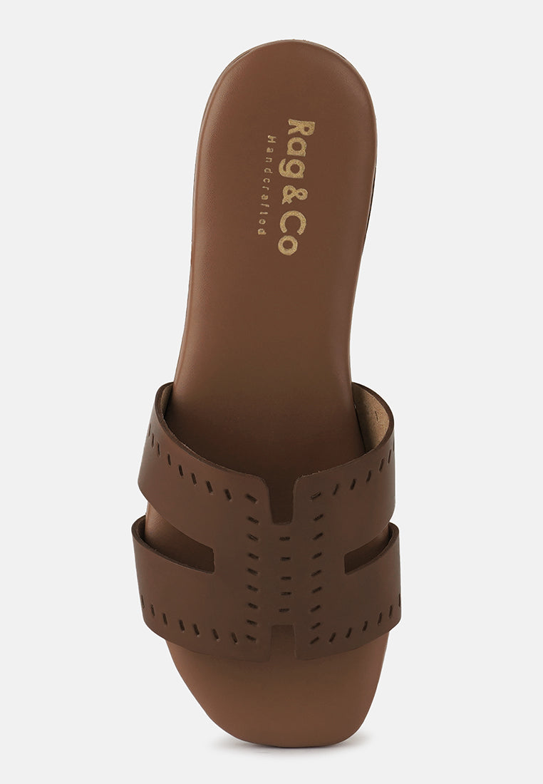 Buy ivanka cut out slip on sandals by London Rag