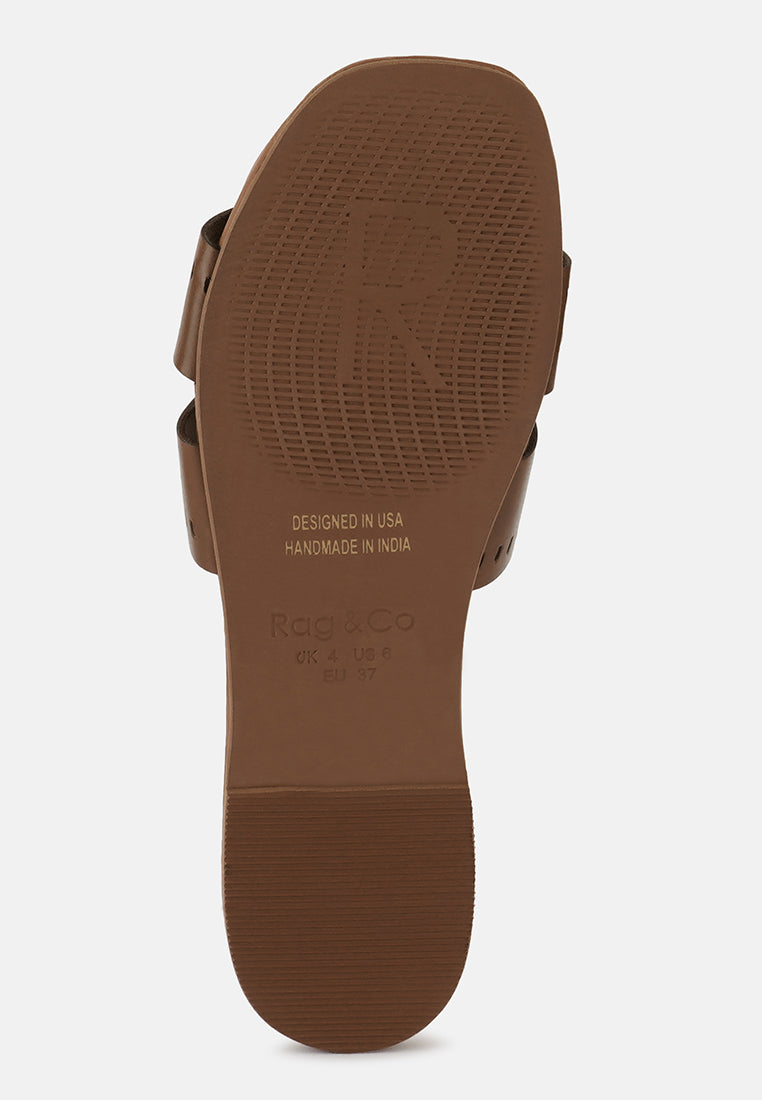 Buy ivanka cut out slip on sandals by London Rag