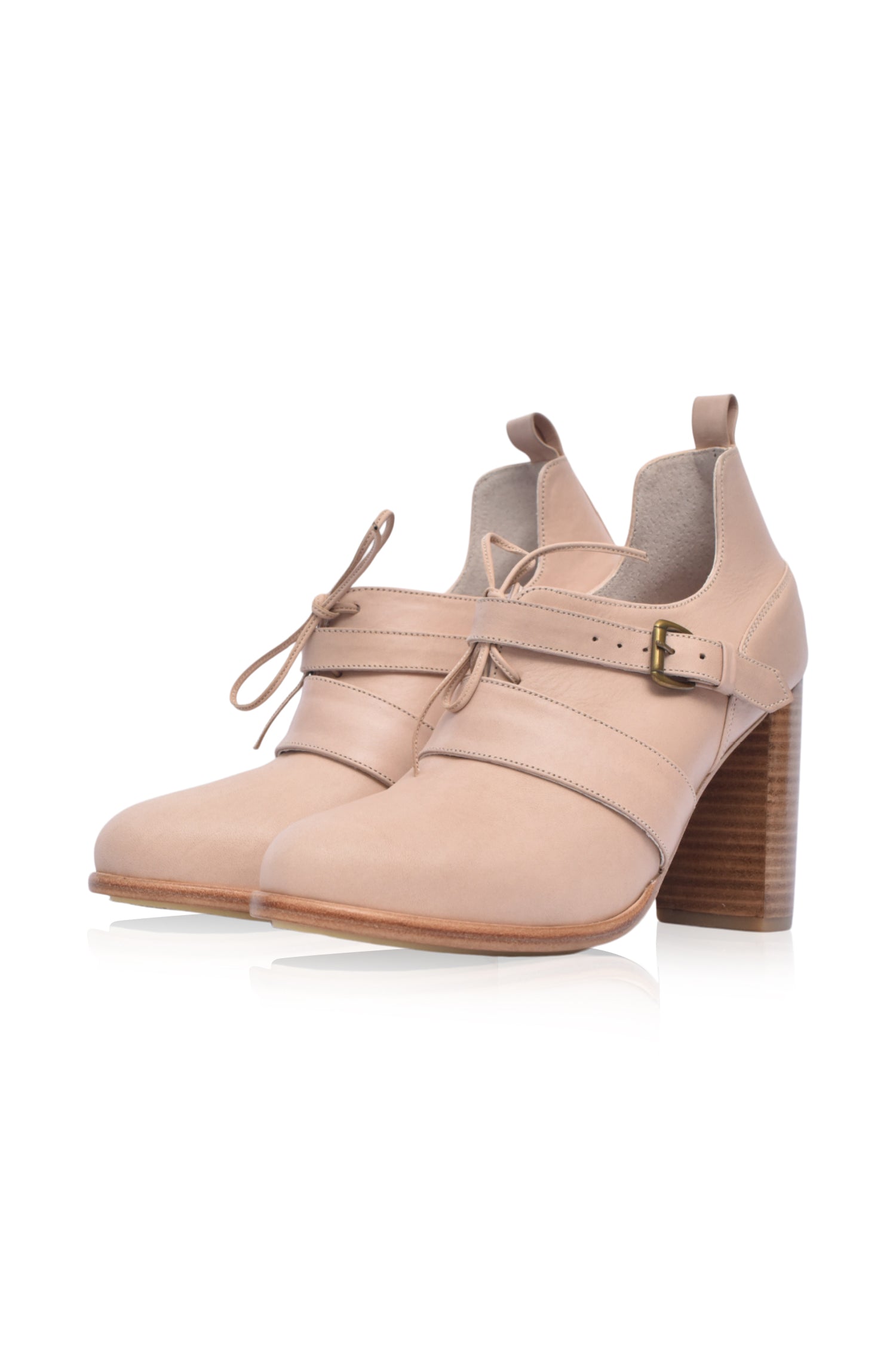 Buy Josephine Lace up Leather Heels by Bali ELF