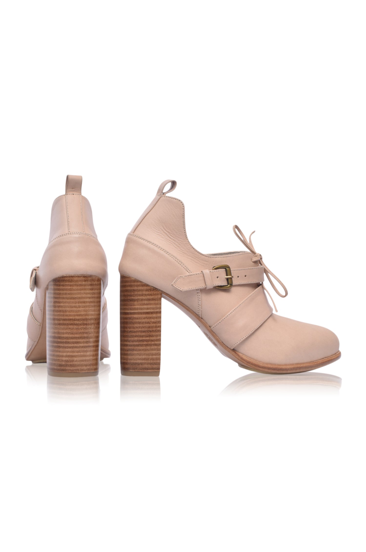 Buy Josephine Lace up Leather Heels by Bali ELF