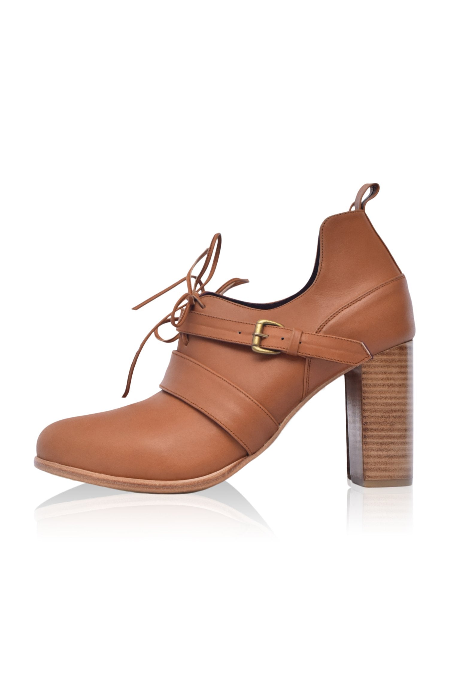 Buy Josephine Lace up Leather Heels by Bali ELF