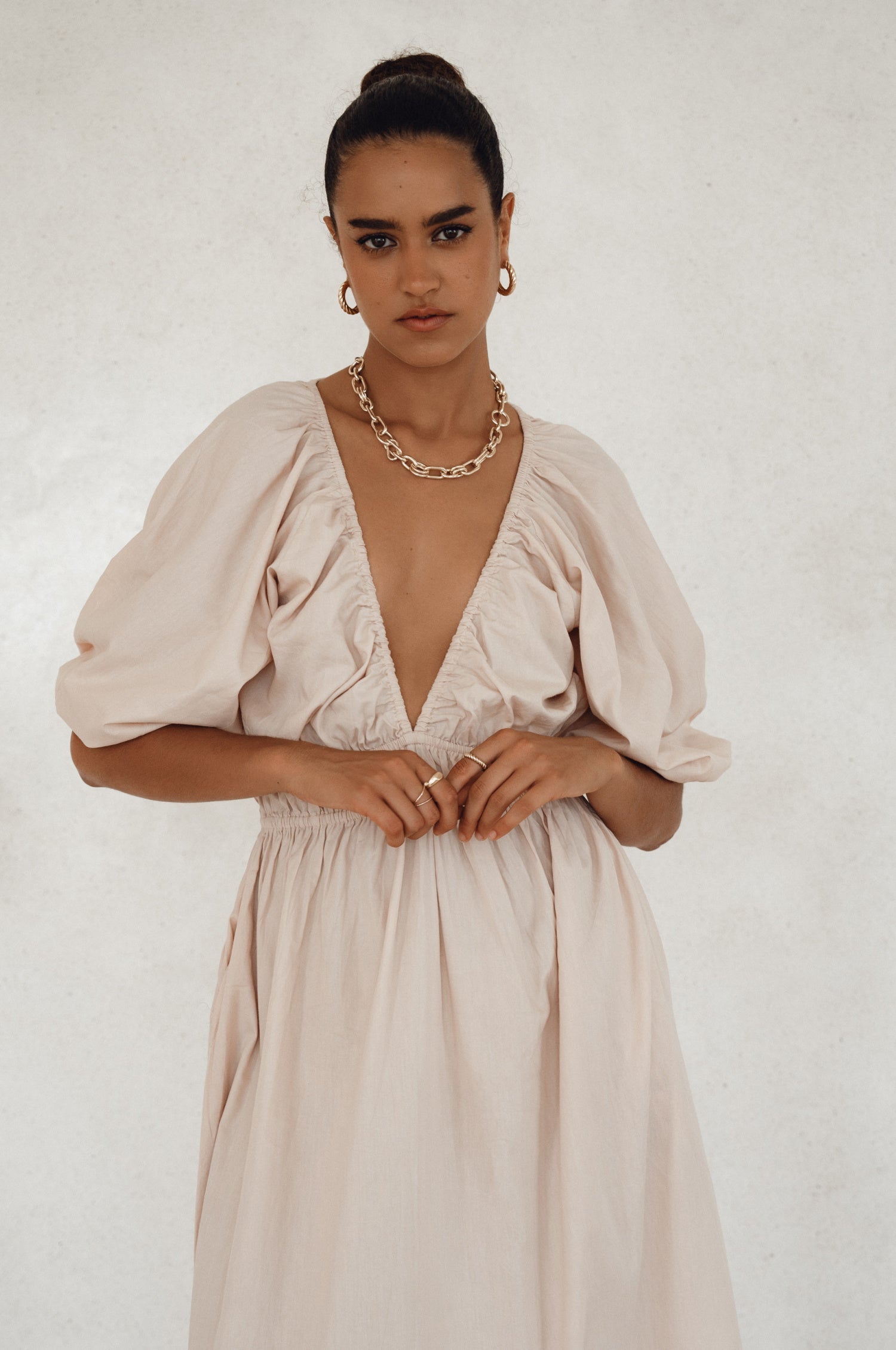 Buy Kezas Cotton Maxi Dress by Bali ELF