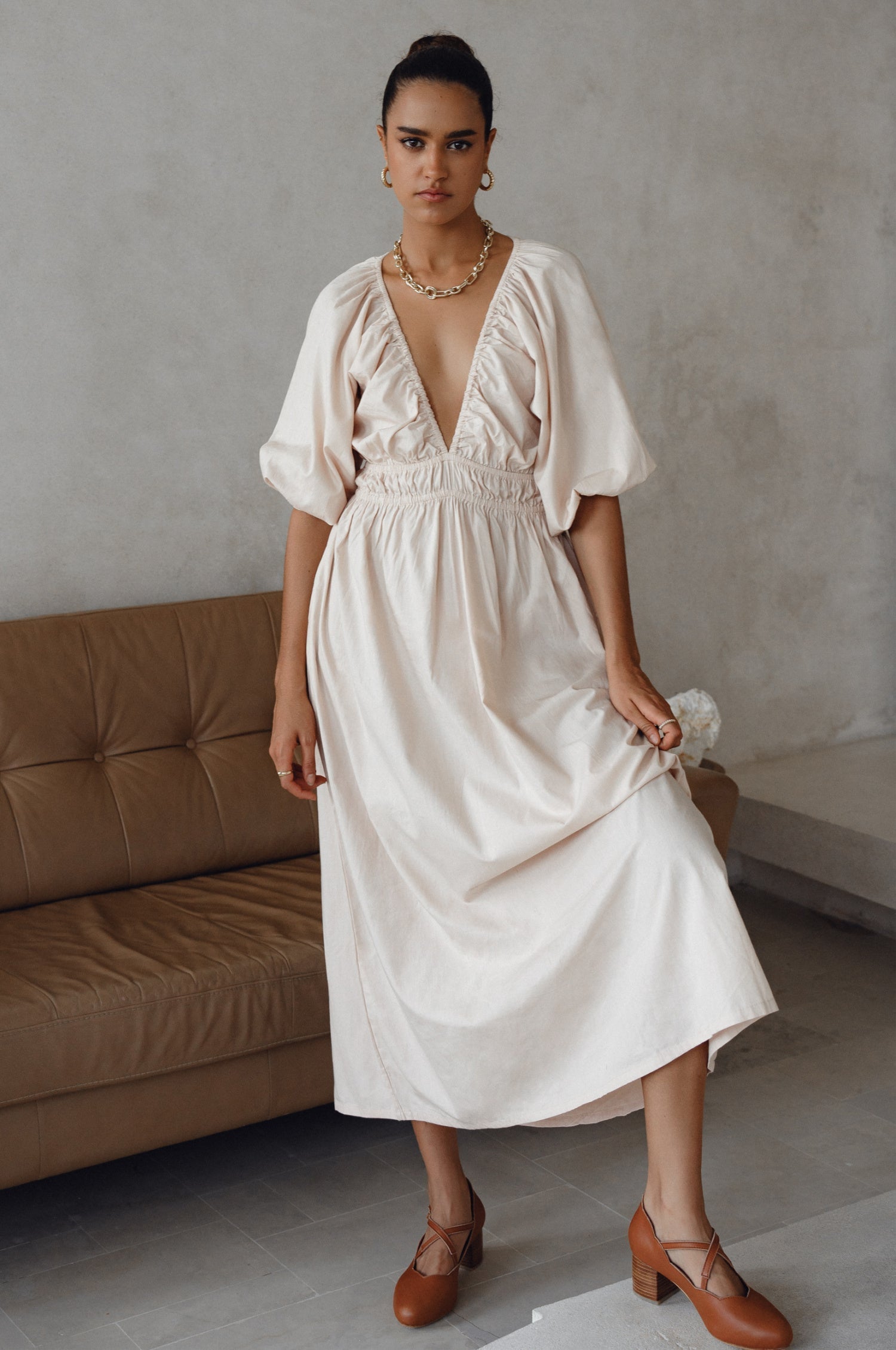 Buy Kezas Cotton Maxi Dress by Bali ELF