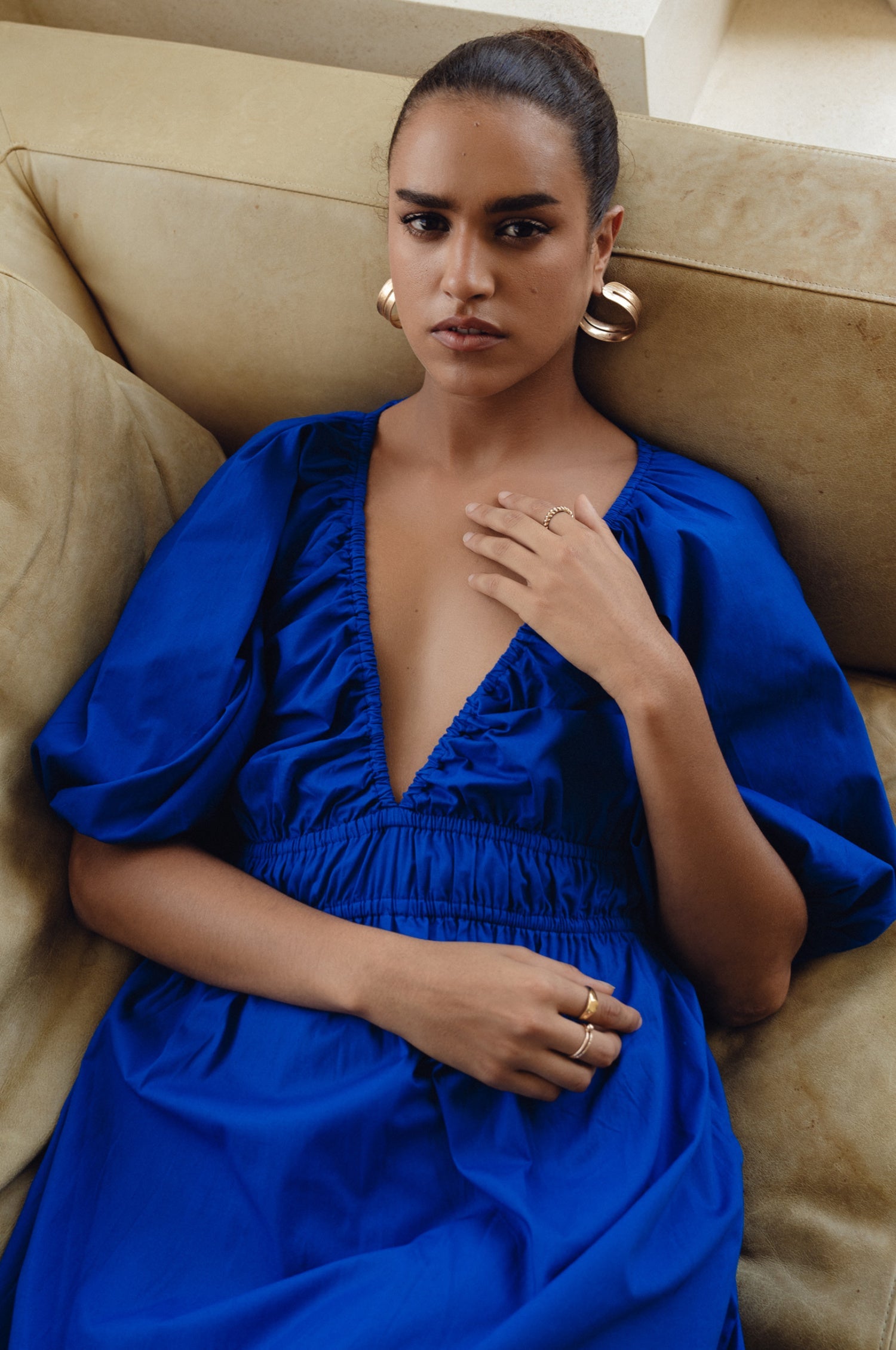 Buy Kezas Cotton Maxi Dress by Bali ELF