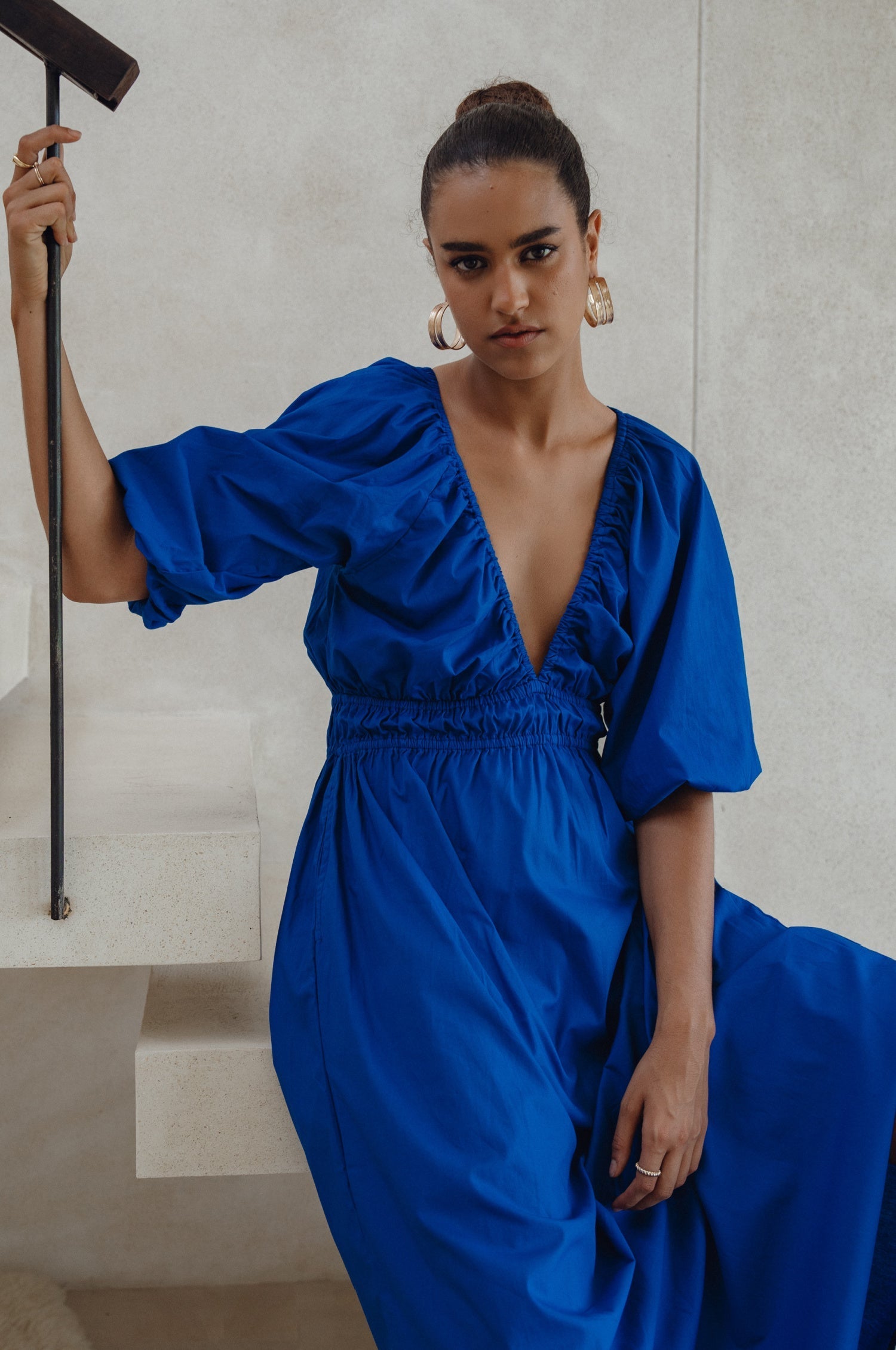 Buy Kezas Cotton Maxi Dress by Bali ELF