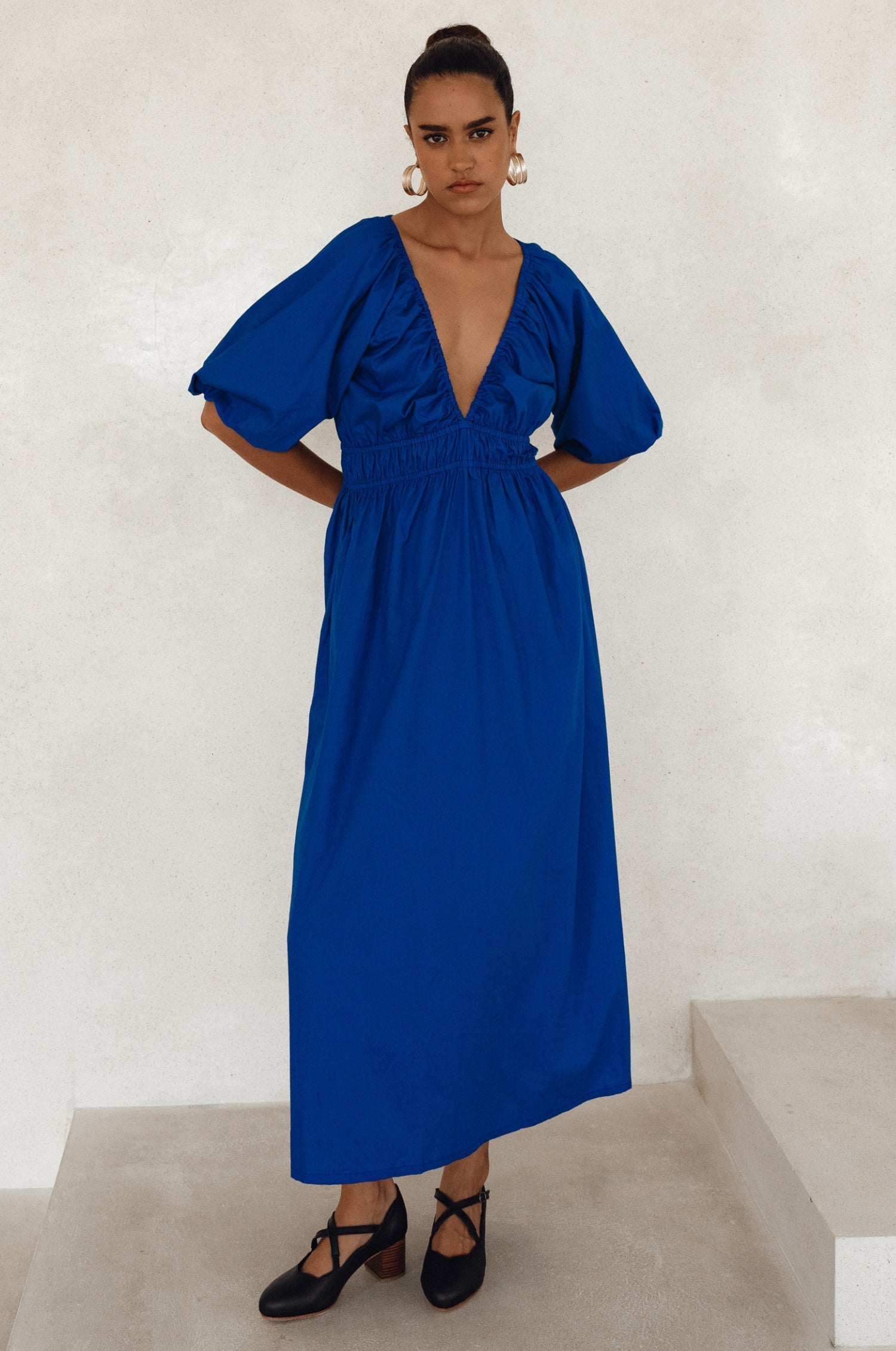 Buy Kezas Cotton Maxi Dress by Bali ELF
