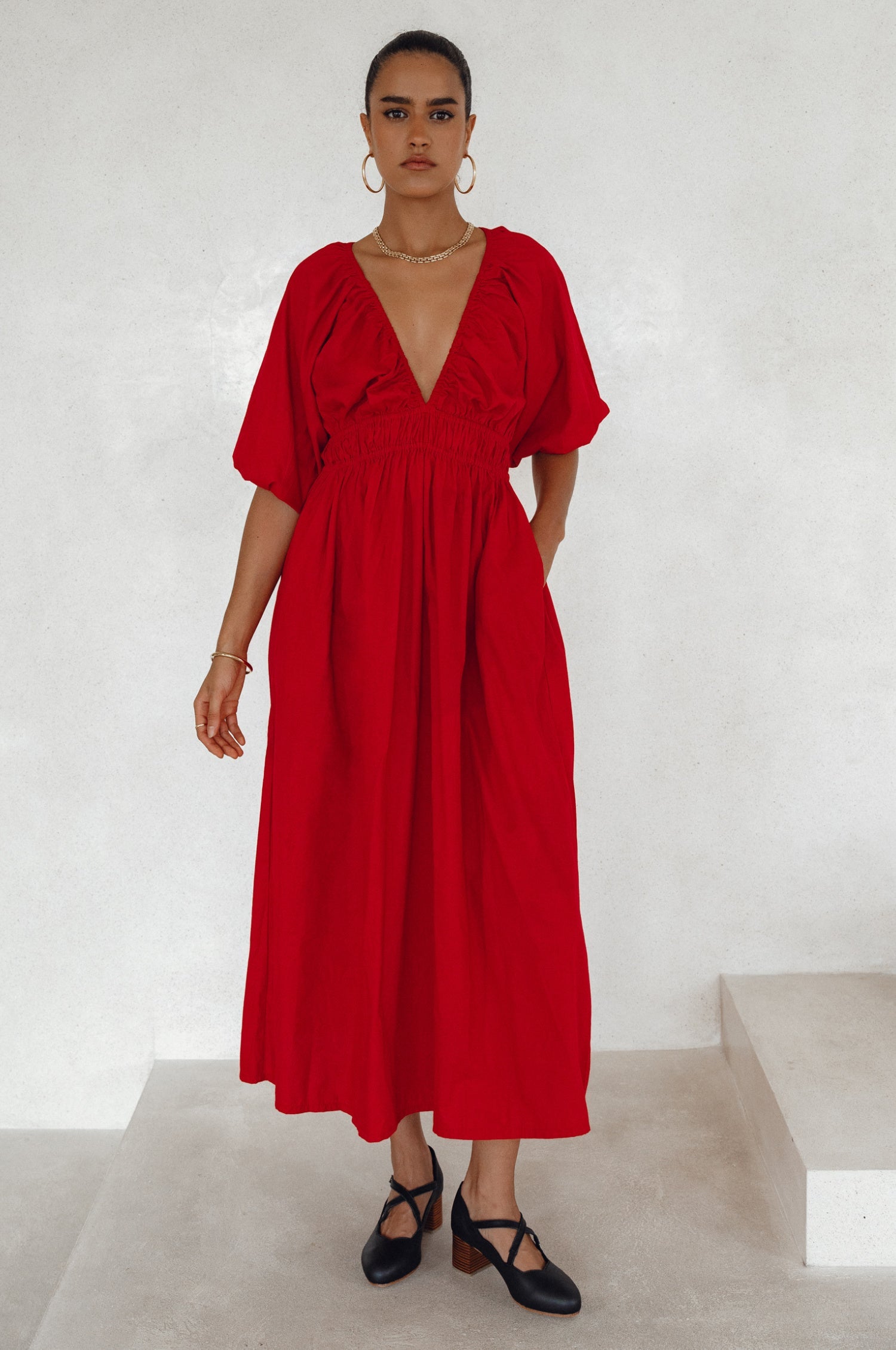 Buy Kezas Cotton Maxi Dress by Bali ELF