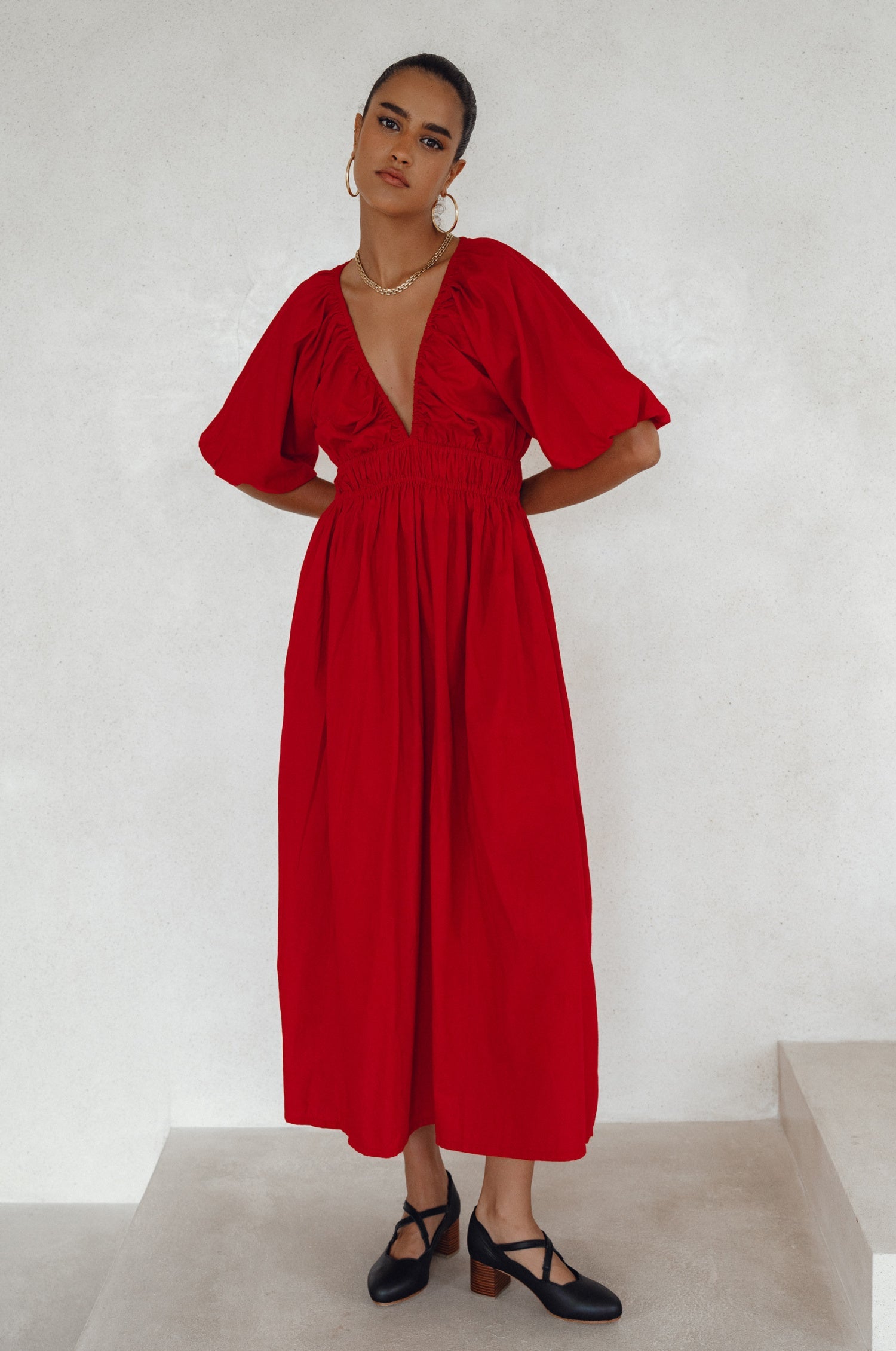 Buy Kezas Cotton Maxi Dress by Bali ELF