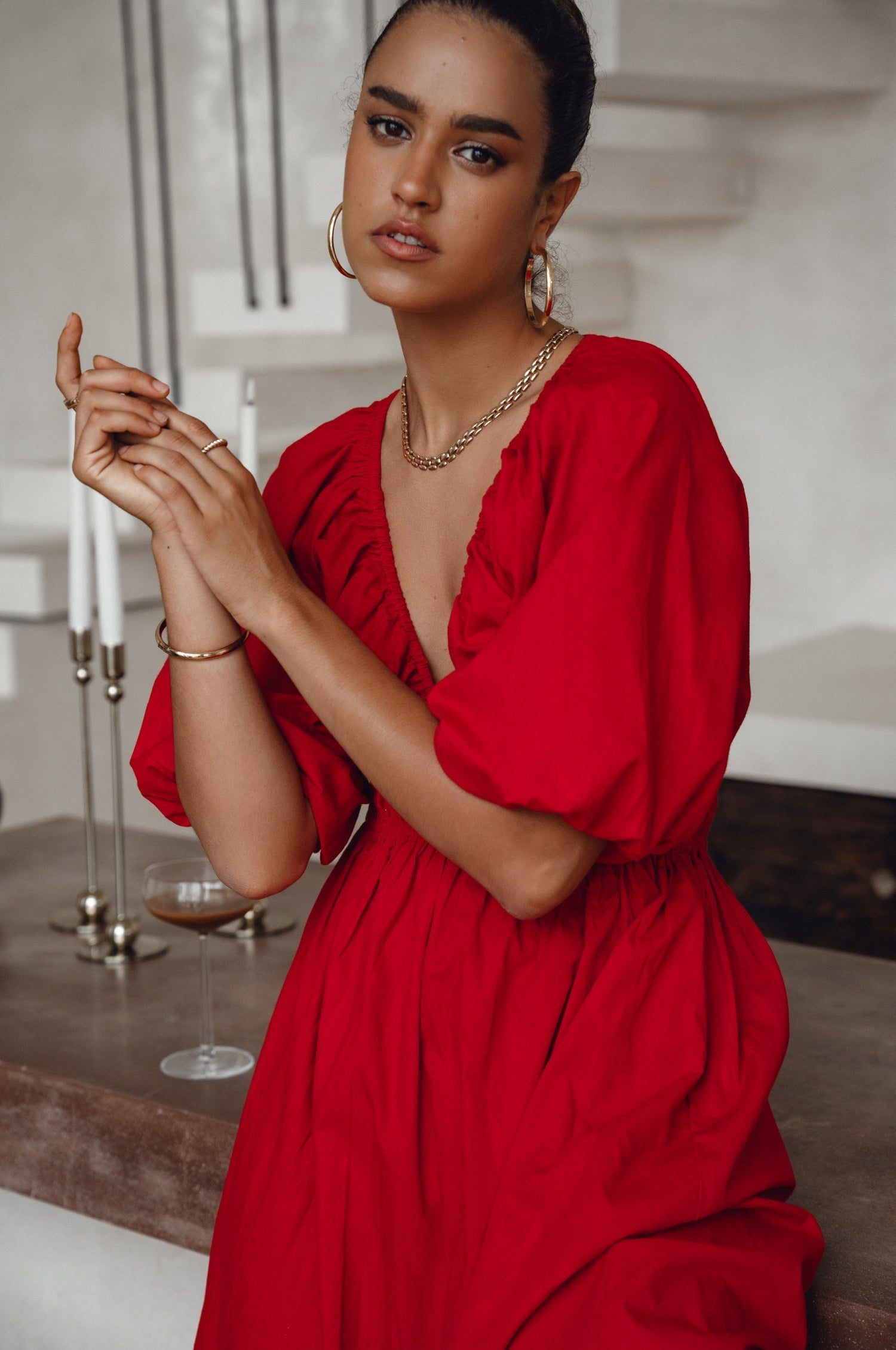 Buy Kezas Cotton Maxi Dress by Bali ELF