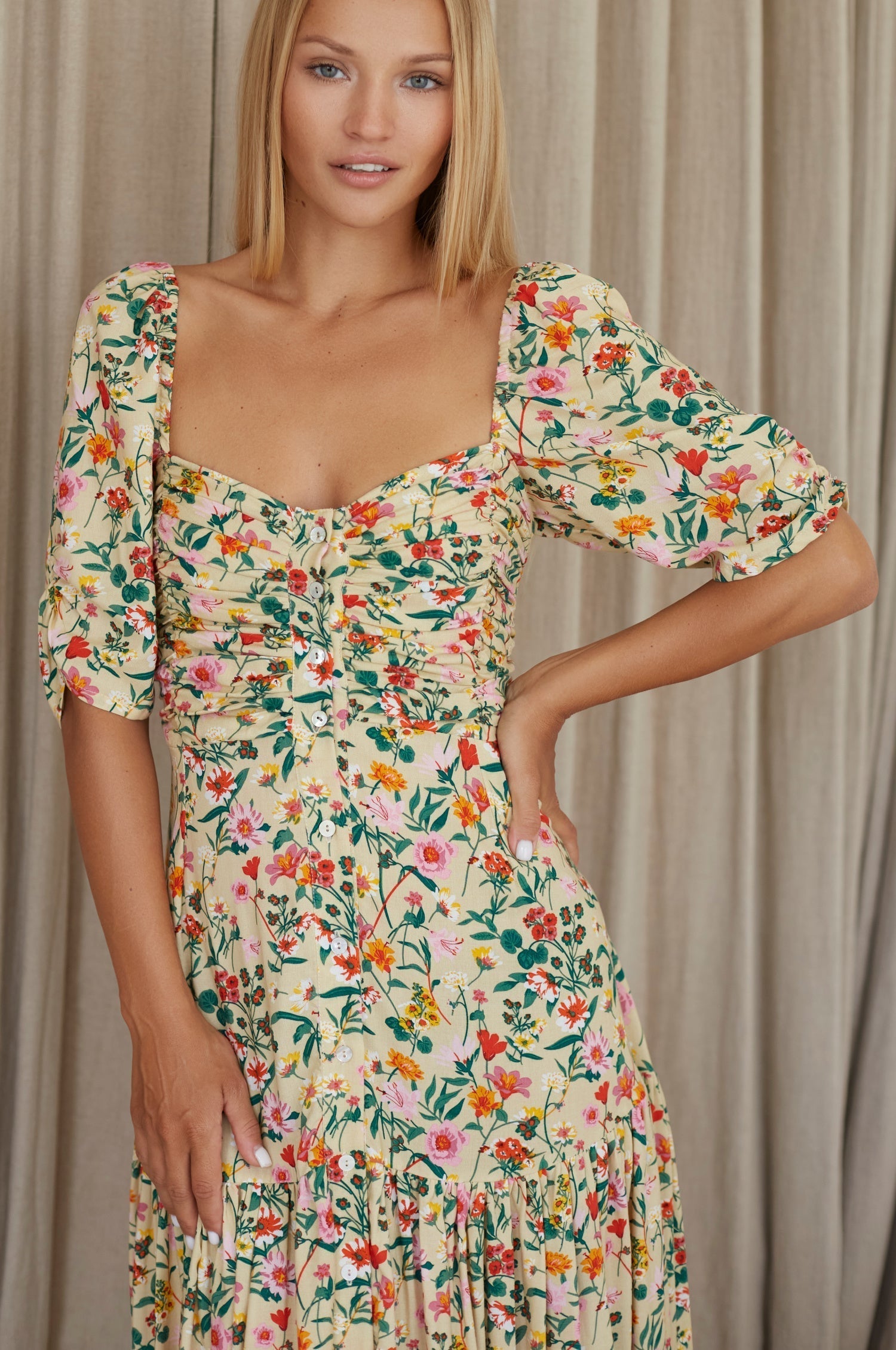 Buy Lilit Midi Dress by Bali ELF