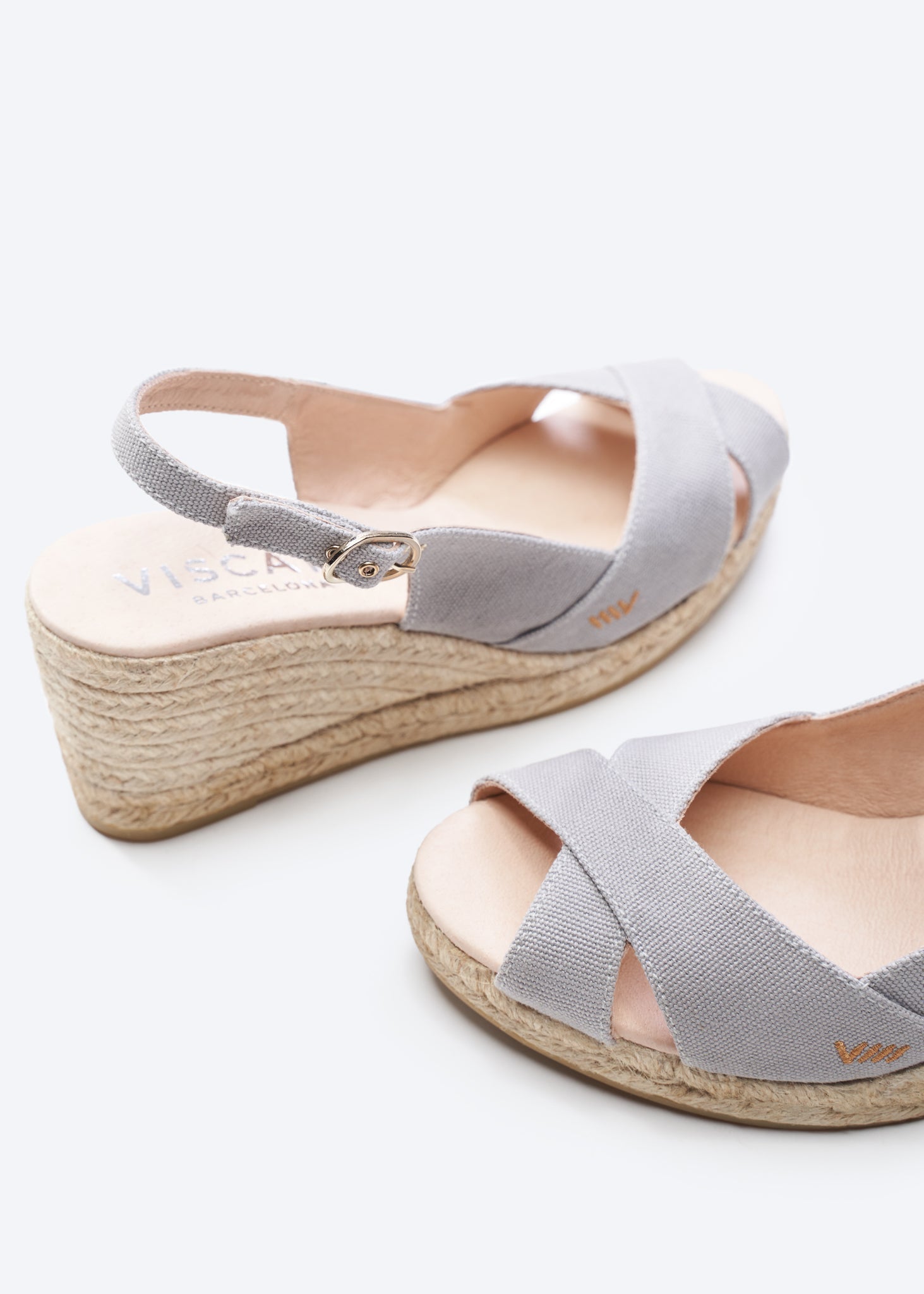Buy Llansa Canvas Espadrille Sandal Wedges by Viscata