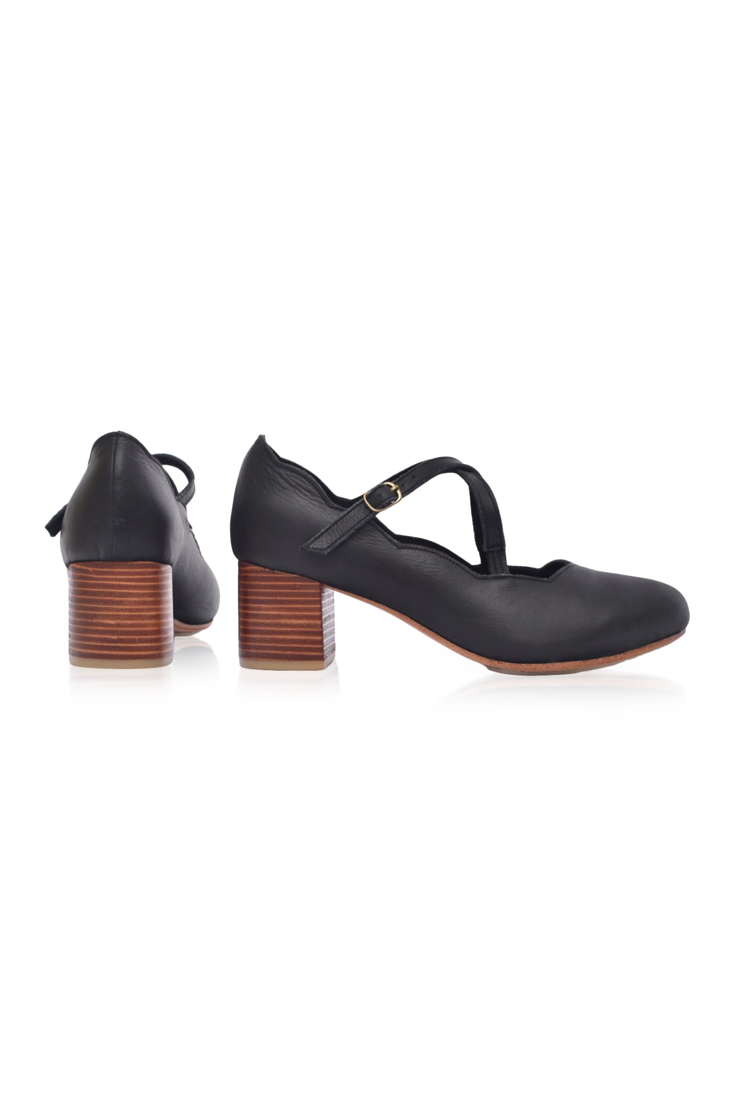 Buy Lotus Criss Cross Leather Heels by Bali ELF