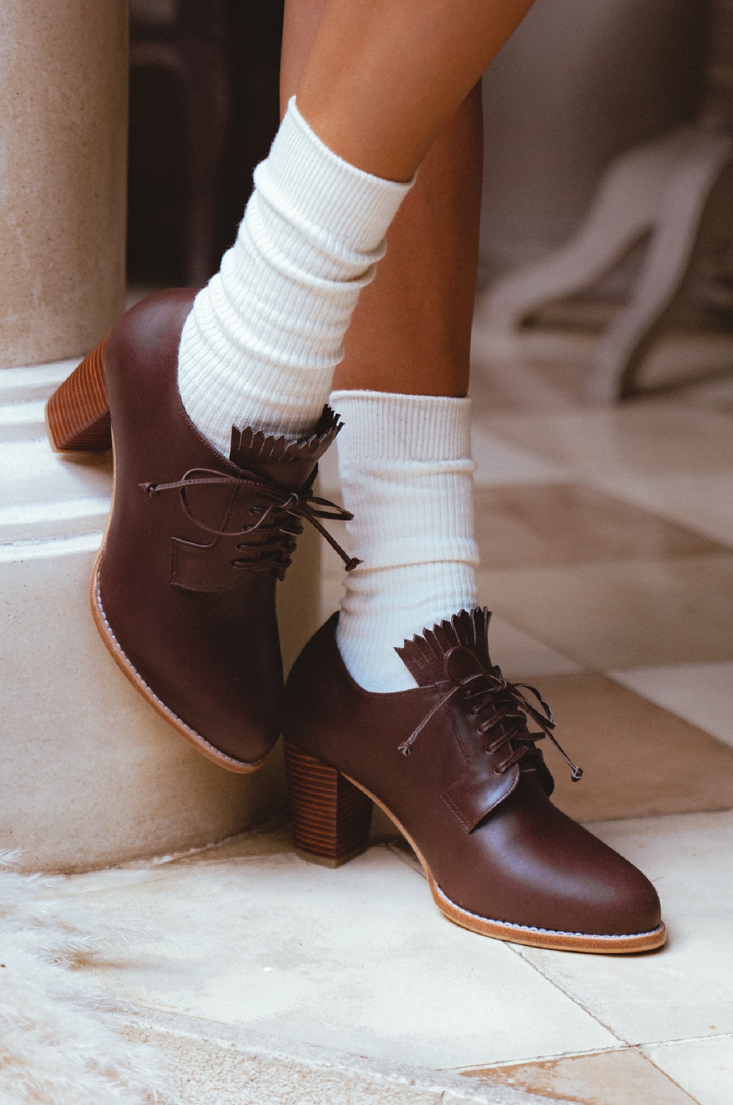 Buy Lyon Lace-up Leather Oxfords by Bali ELF