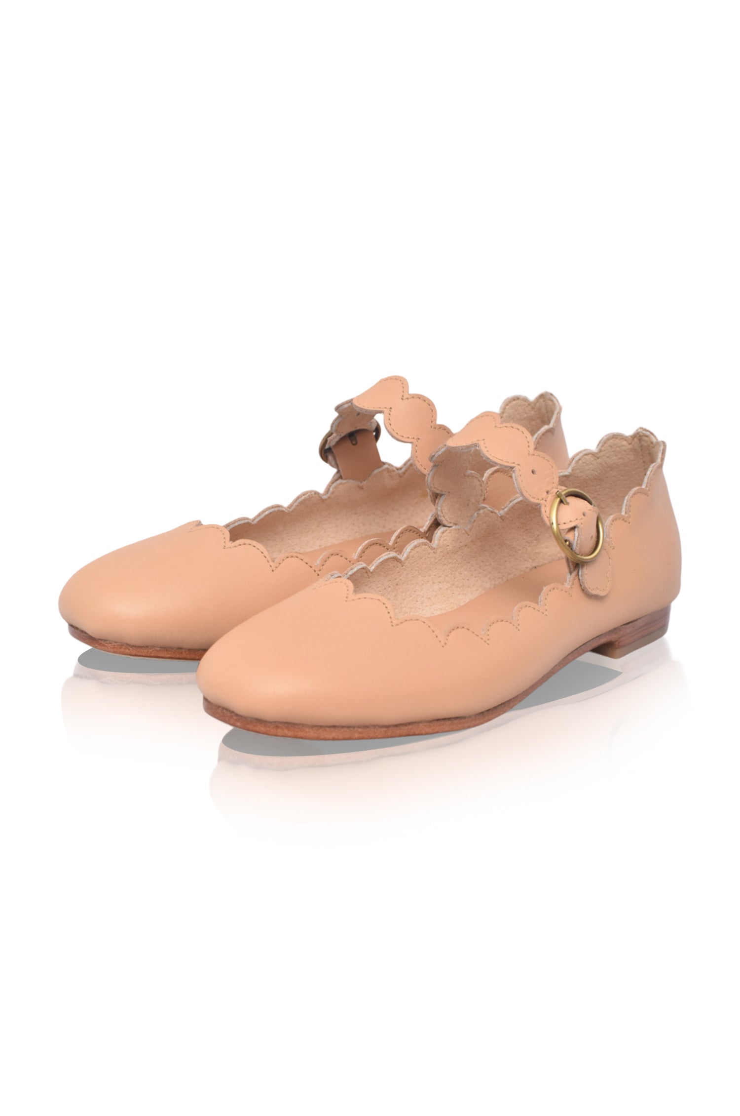 Buy Mia Rosa Leather Ballet Flats by Bali ELF