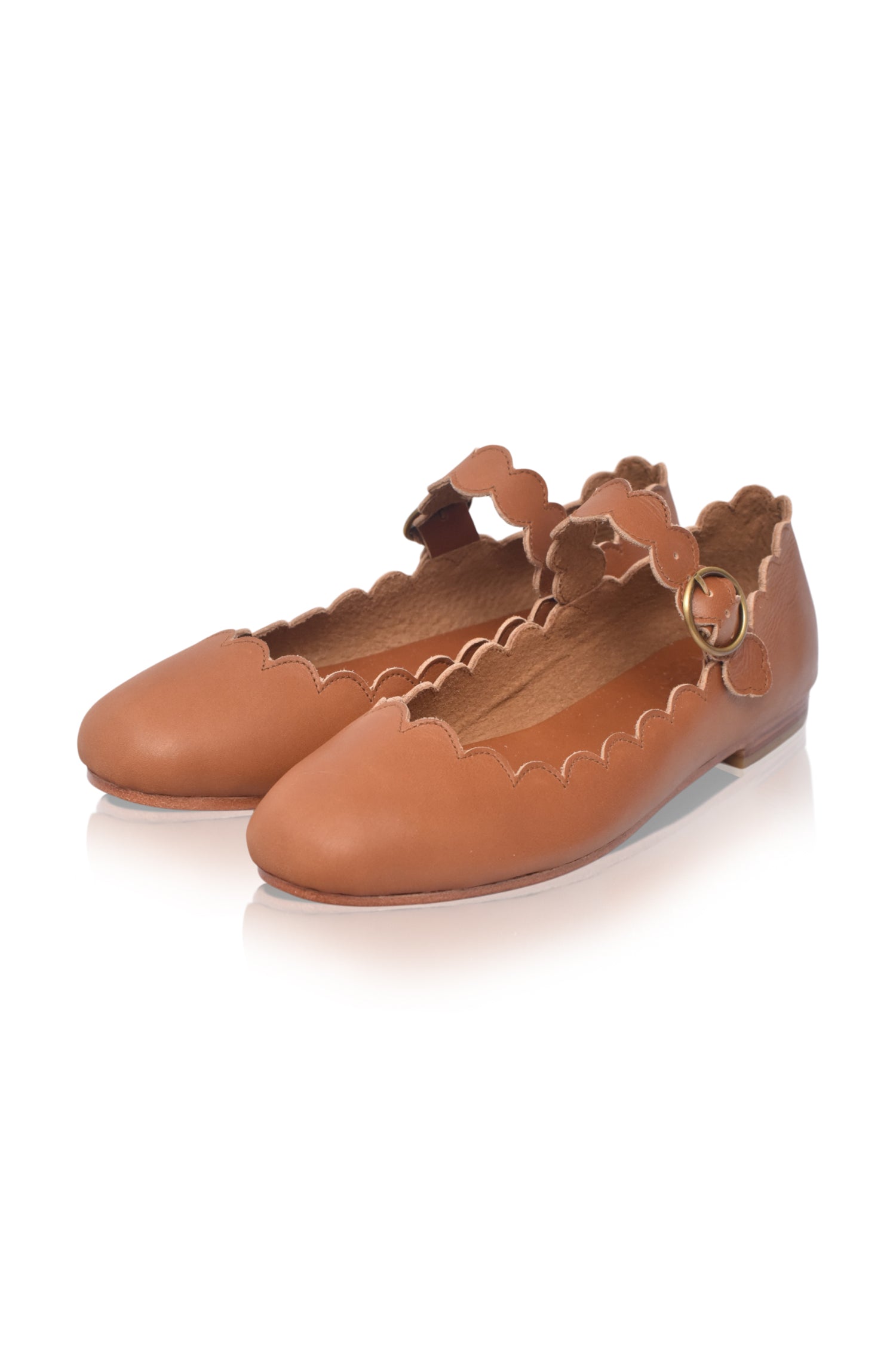Buy Mia Rosa Leather Ballet Flats by Bali ELF