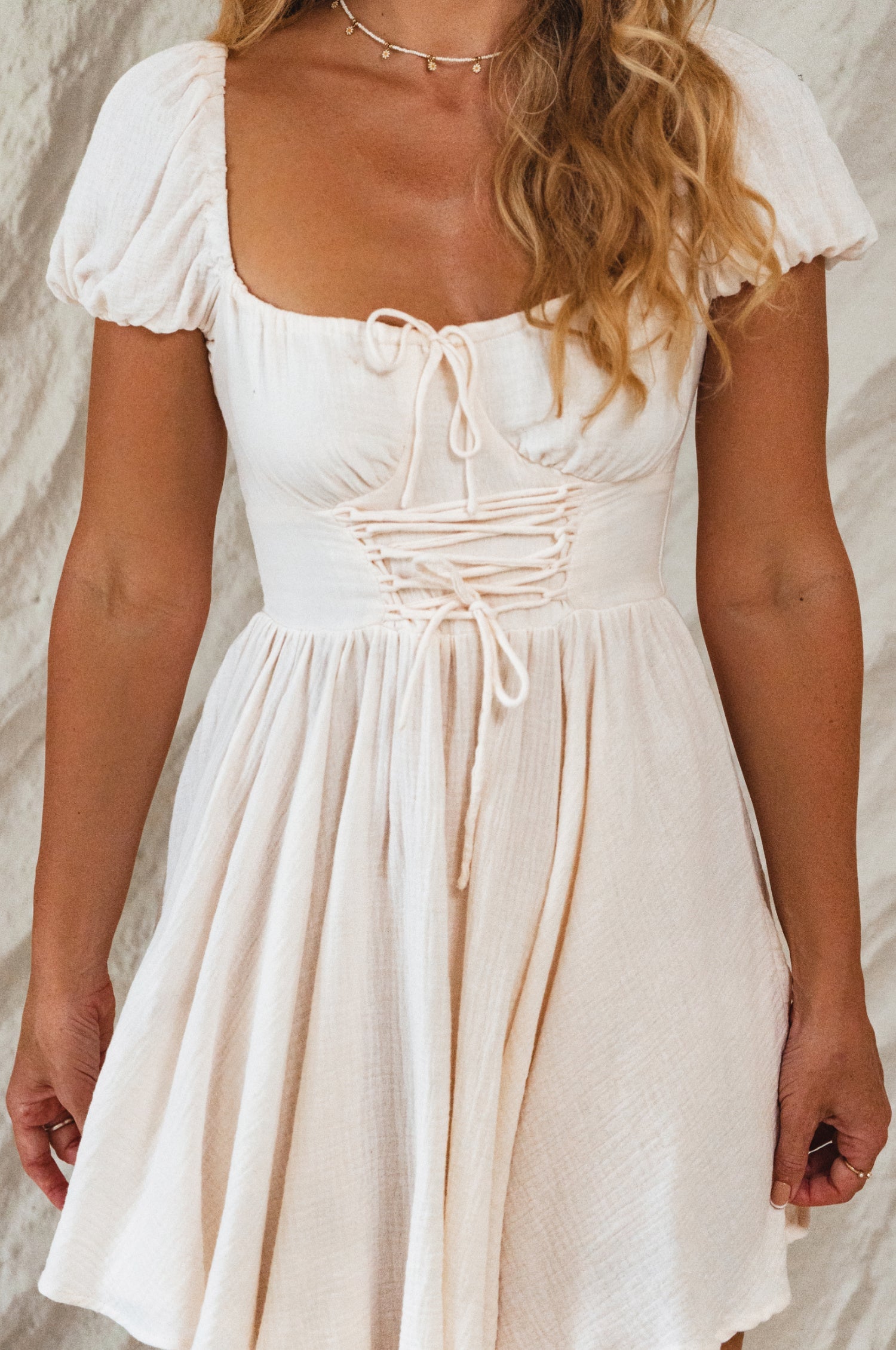 Buy Michelina Cotton Mini Dress by Bali ELF