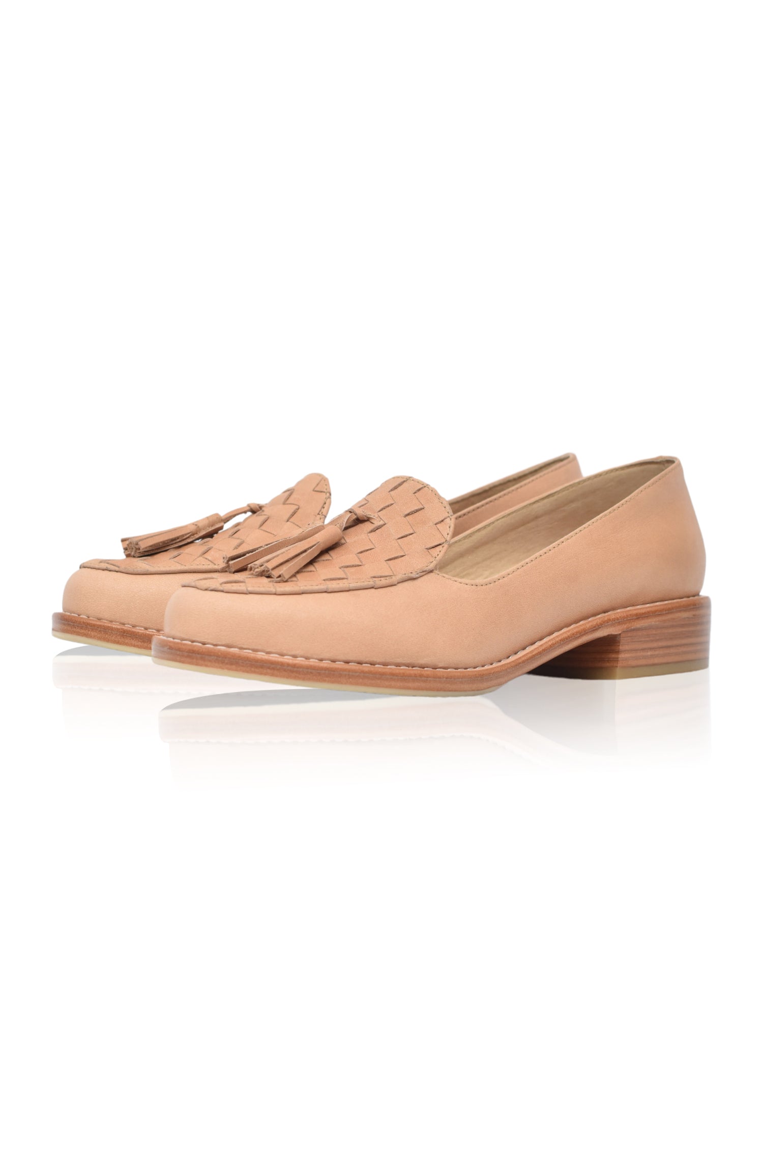 Buy Nikita Woven Leather Loafers by Bali ELF